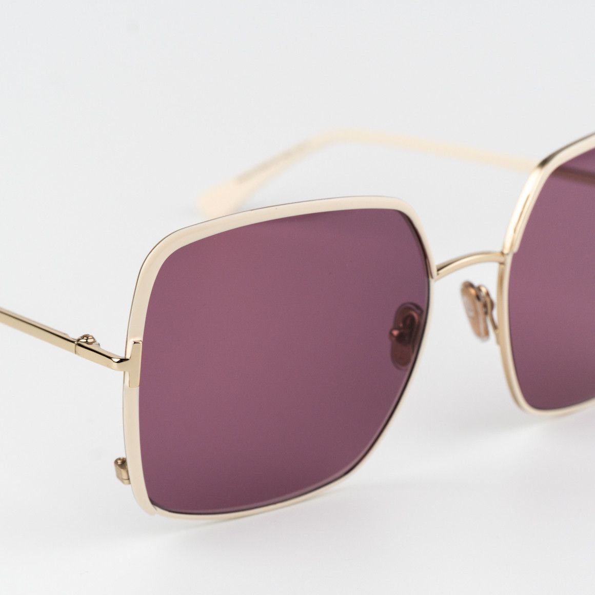 Tom Ford Tom Ford RAPHAELA Women Sunglasses Gold Violet FT1006 32Y Size ONE SIZE - 7 Thumbnail