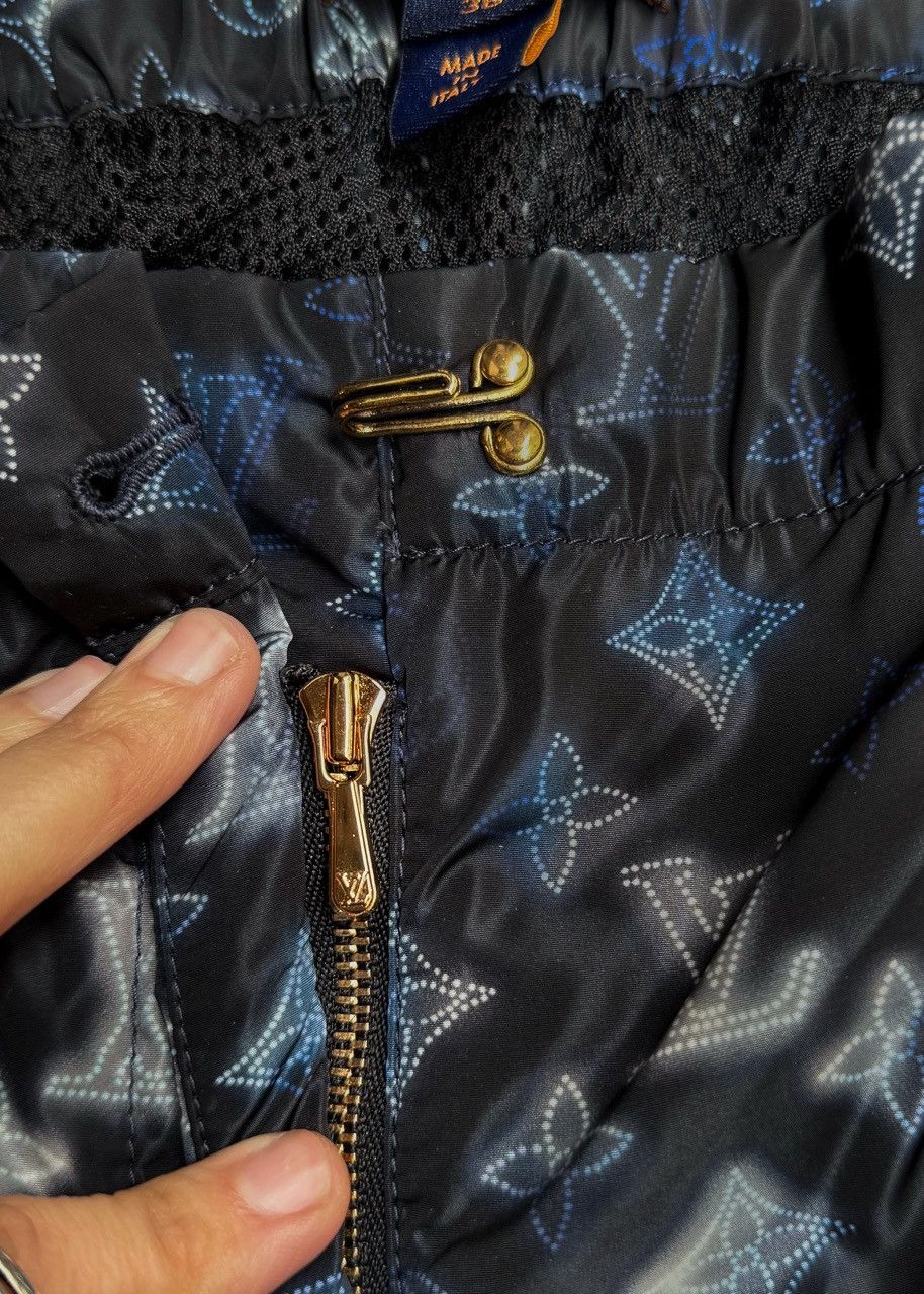 Louis Vuitton Louis Vuitton Blue Mahina Monogram Nylon Jogger Pants Size 27" / US 4 / IT 40 - 5 Thumbnail