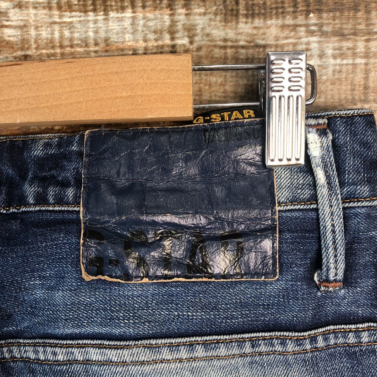 G-Star G Star Blue faded ripped Distressed Denim Pants #A2077 Size US 28 / EU 44 - 19 Thumbnail