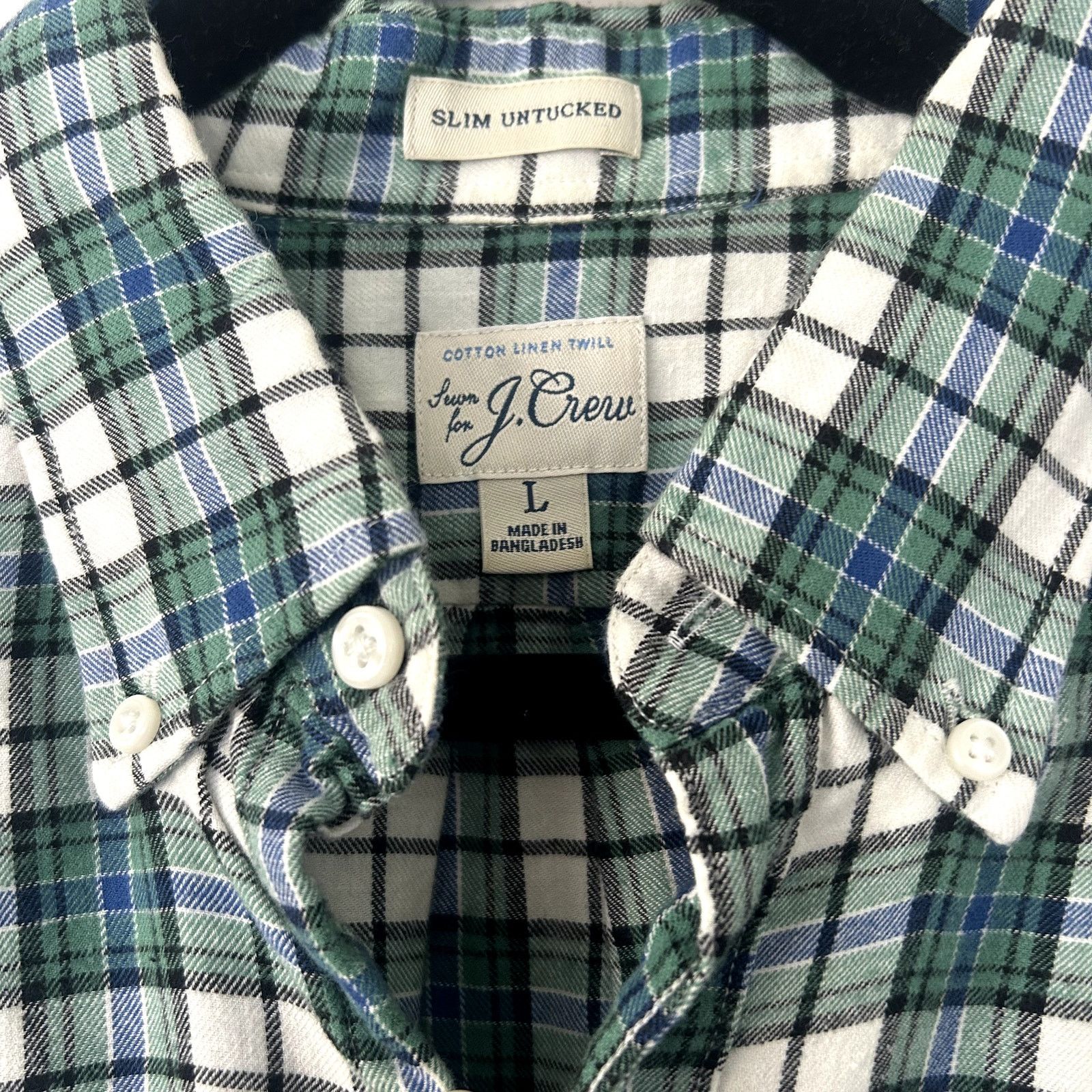 J.Crew Men's Slim fit J.Crew button down plaid shirt Size US M / EU 48-50 / 2 - 2 Thumbnail