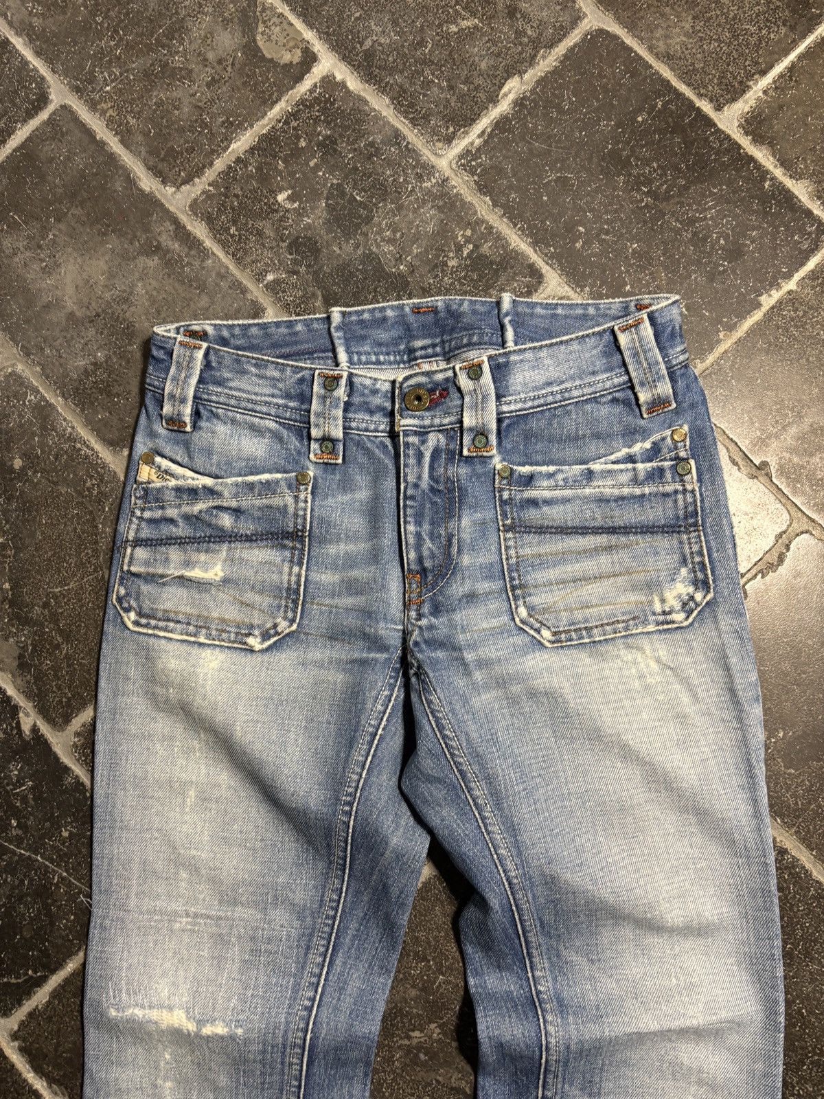 Diesel Vintage Diesel Jeans Y2K 2005 Made in Italy Denim Keate Blue Size 26" / US 2 / IT 38 - 6 Thumbnail