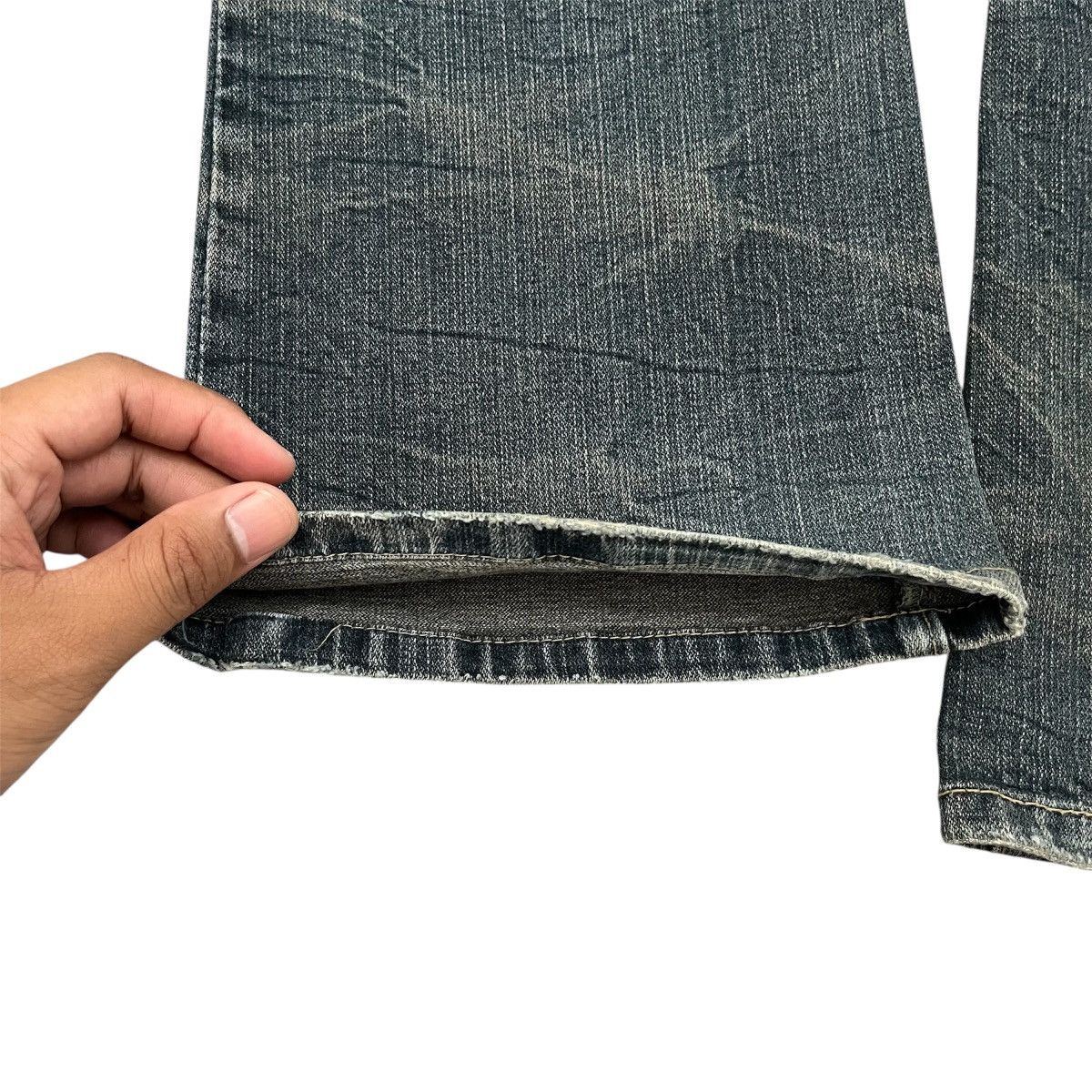 14th Addiction Flare Denim Colza Clawn Marks Fade Washed Lgb Style Size US 30 / EU 46 - 8 Thumbnail