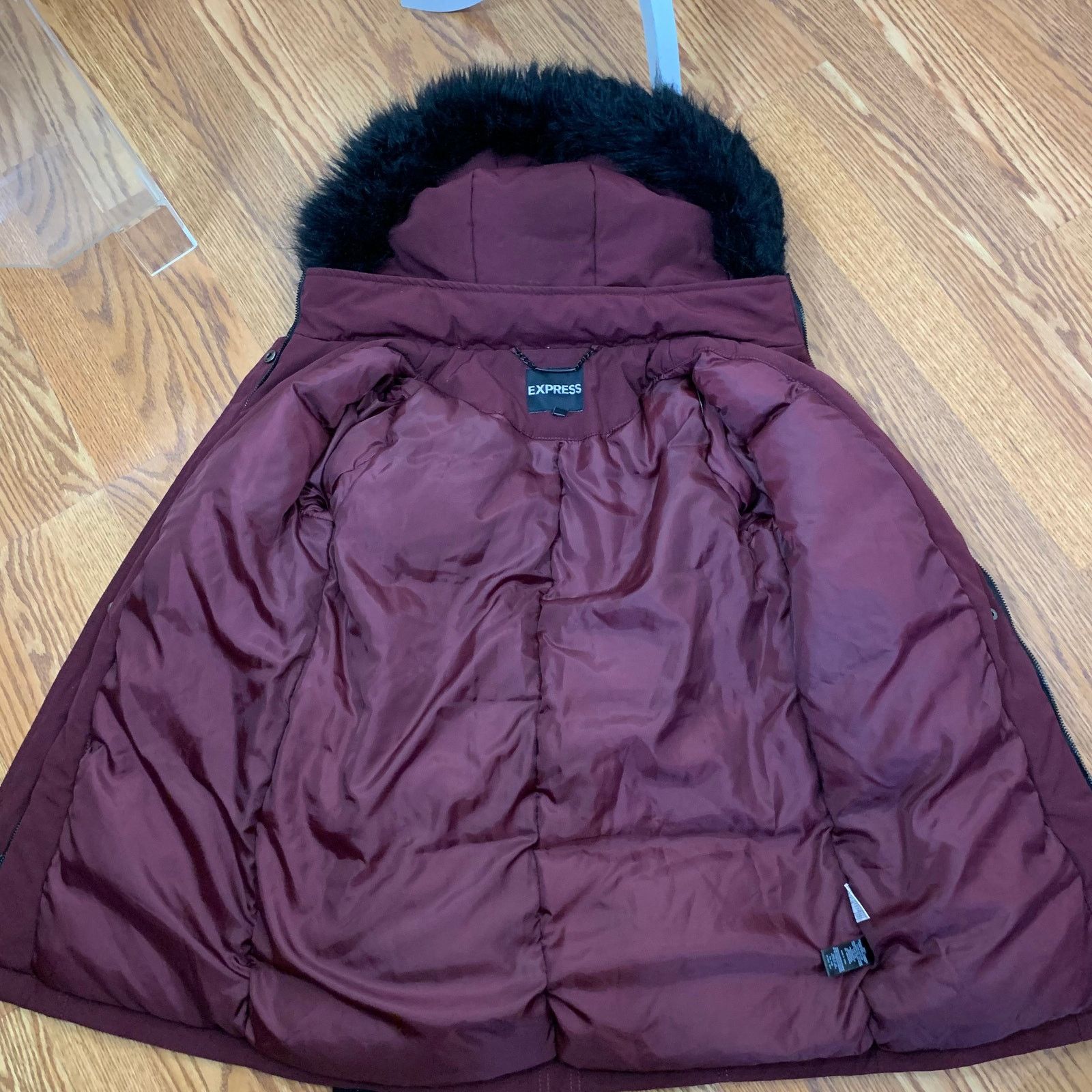 Express Express Red Down Puffy Jacket size XS Size US XS / EU 42 / 0 - 5 Thumbnail