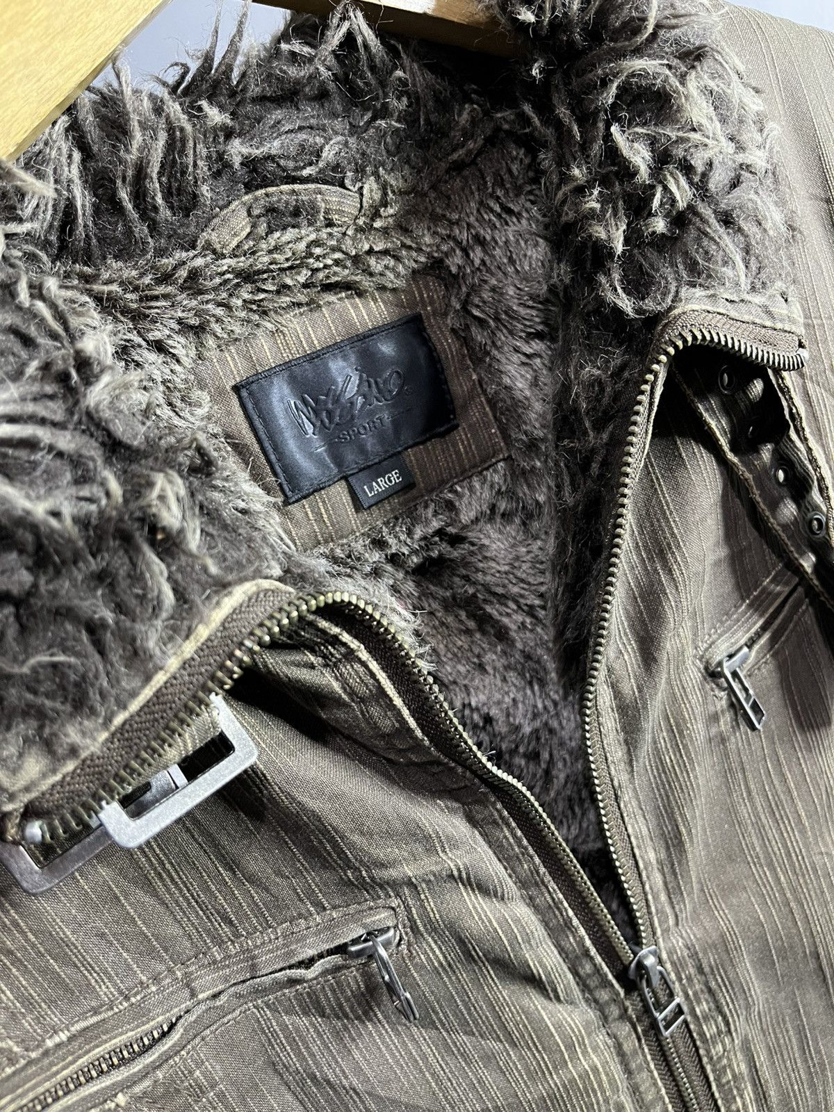 Isamu Katayama Backlash Vintage mossimo lace up faux fur jacket Size US L / EU 52-54 / 3 - 5 Thumbnail