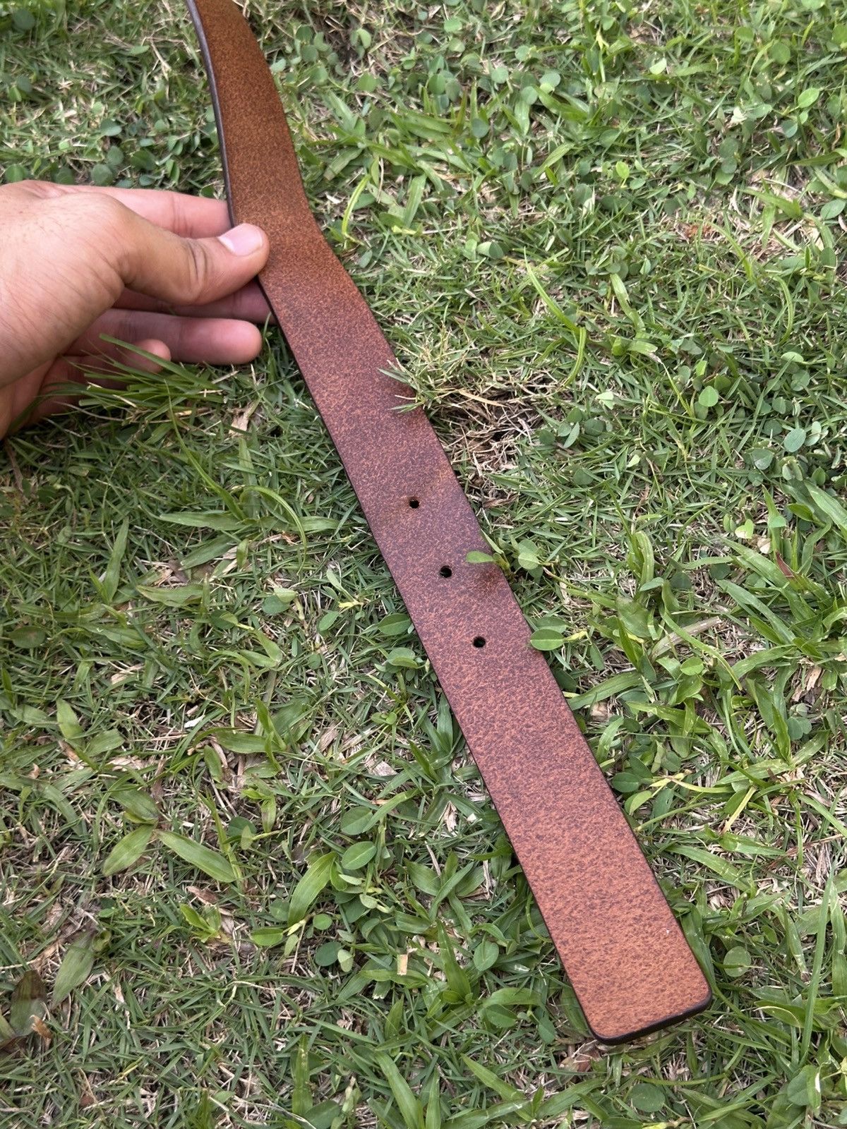 Gucci Vintage Gucci Silver Buckle Brown Leather Belt Size ONE SIZE - 14 Thumbnail