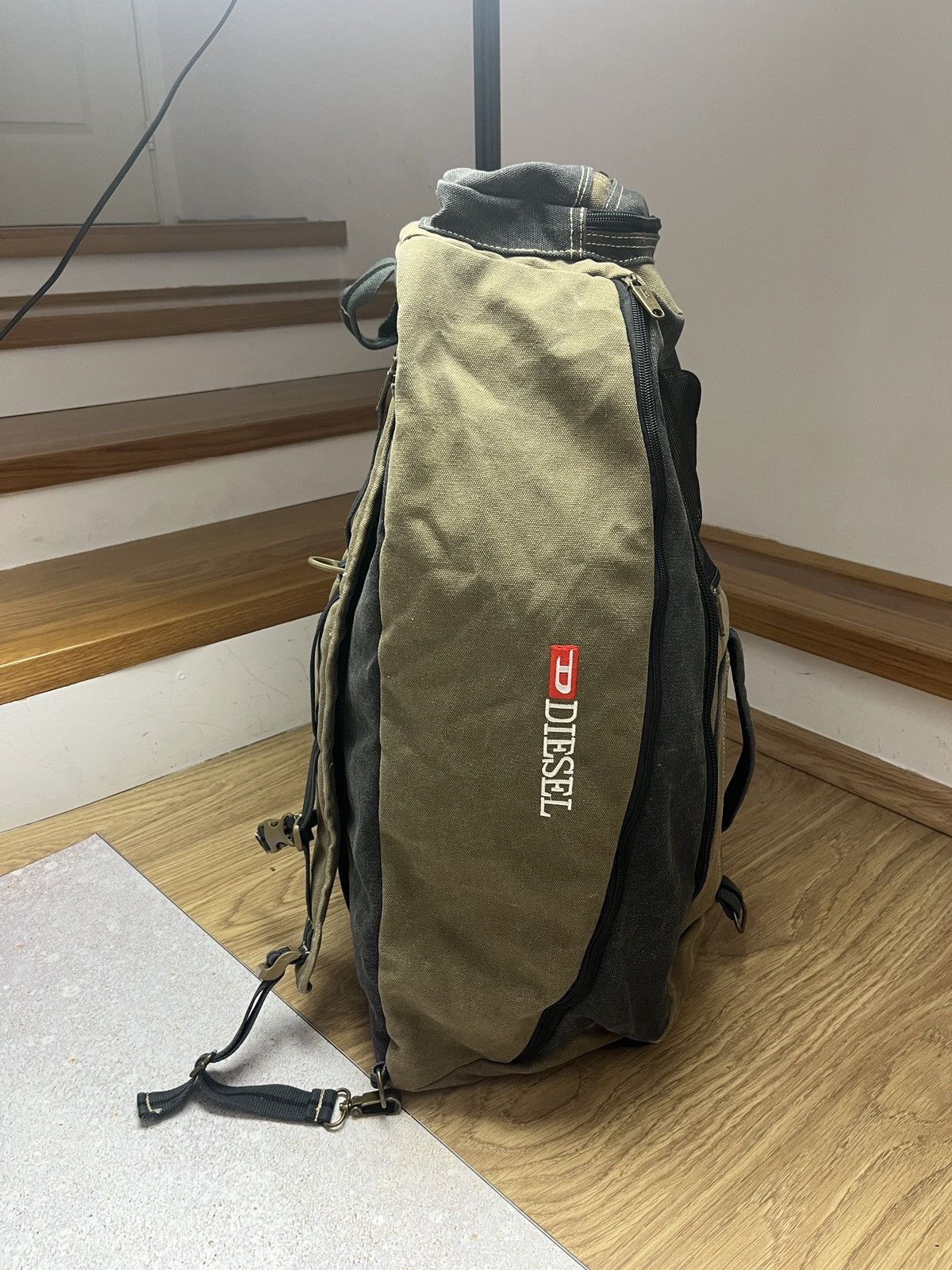 Diesel Vintage DIESEL Archive Y2K Military Shoulder Travel Bag Rare Size ONE SIZE - 4 Thumbnail