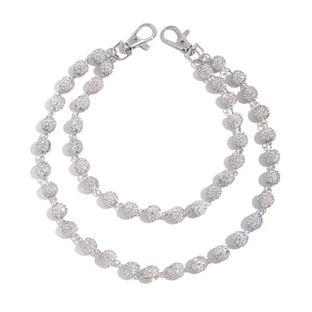 Japanese Brand Ball Chain Wallet/Key Chain - Double Strand, Trendy Size ONE SIZE - 5 Thumbnail