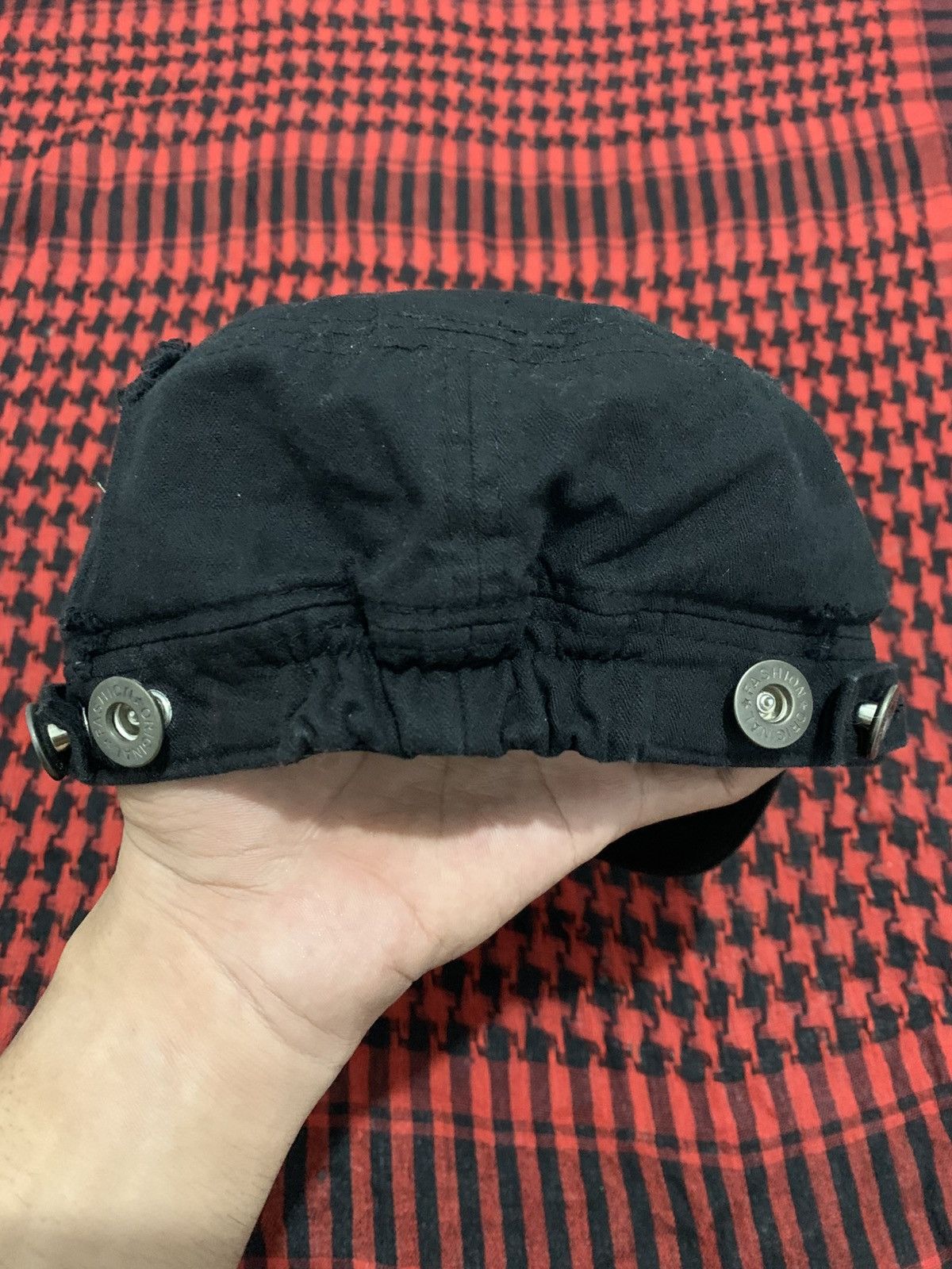 Japanese Brand Undefined Japanese Faded Studded Commando Hat Rock Stylish Size ONE SIZE - 5 Thumbnail