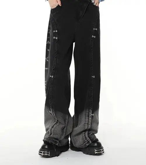 Other Oversize Wide Leg Jeans Trouser Baggy Irregular Denim Pants Size US 34 / EU 50 - 1 Thumbnail