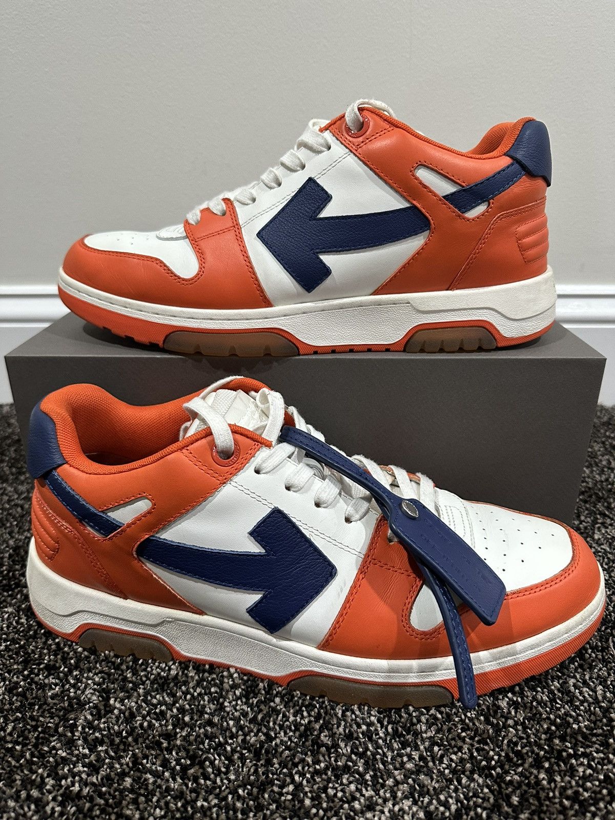Off-White Off-White Virgil Abloh OOO Out Of Office Orange/Blue Sneaker Size US 12 / EU 45 - 11 Thumbnail