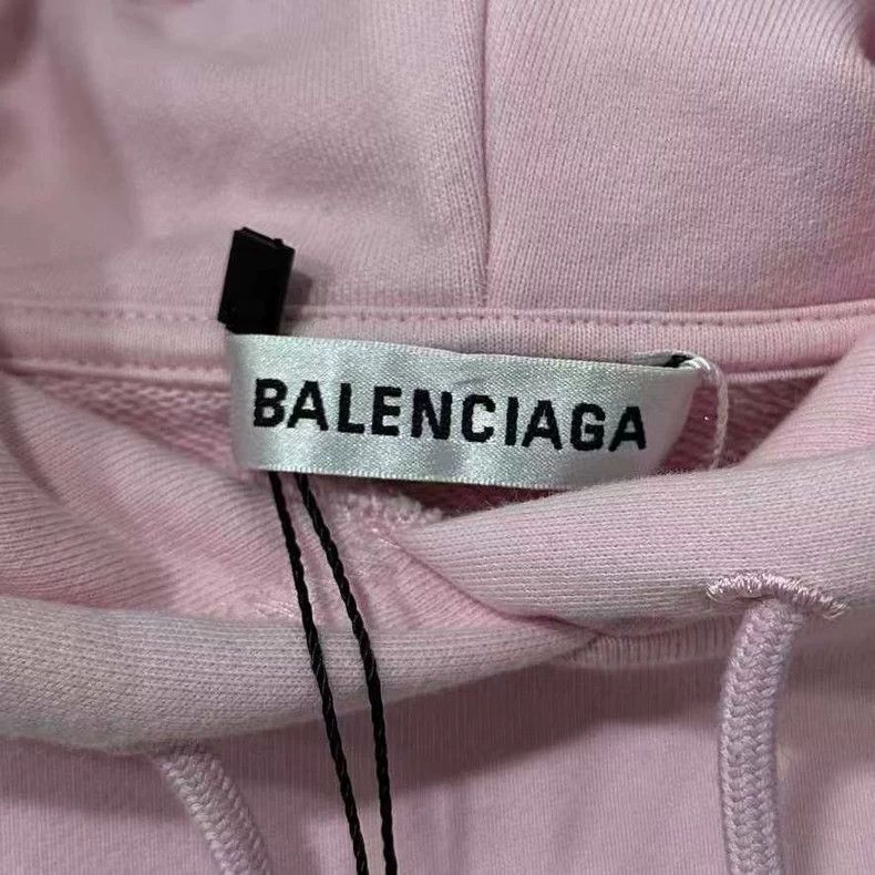 Balenciaga Balenciaga Pink CREW Letter Hoodie Sweatshirt Size US S / EU 44-46 / 1 - 4 Thumbnail