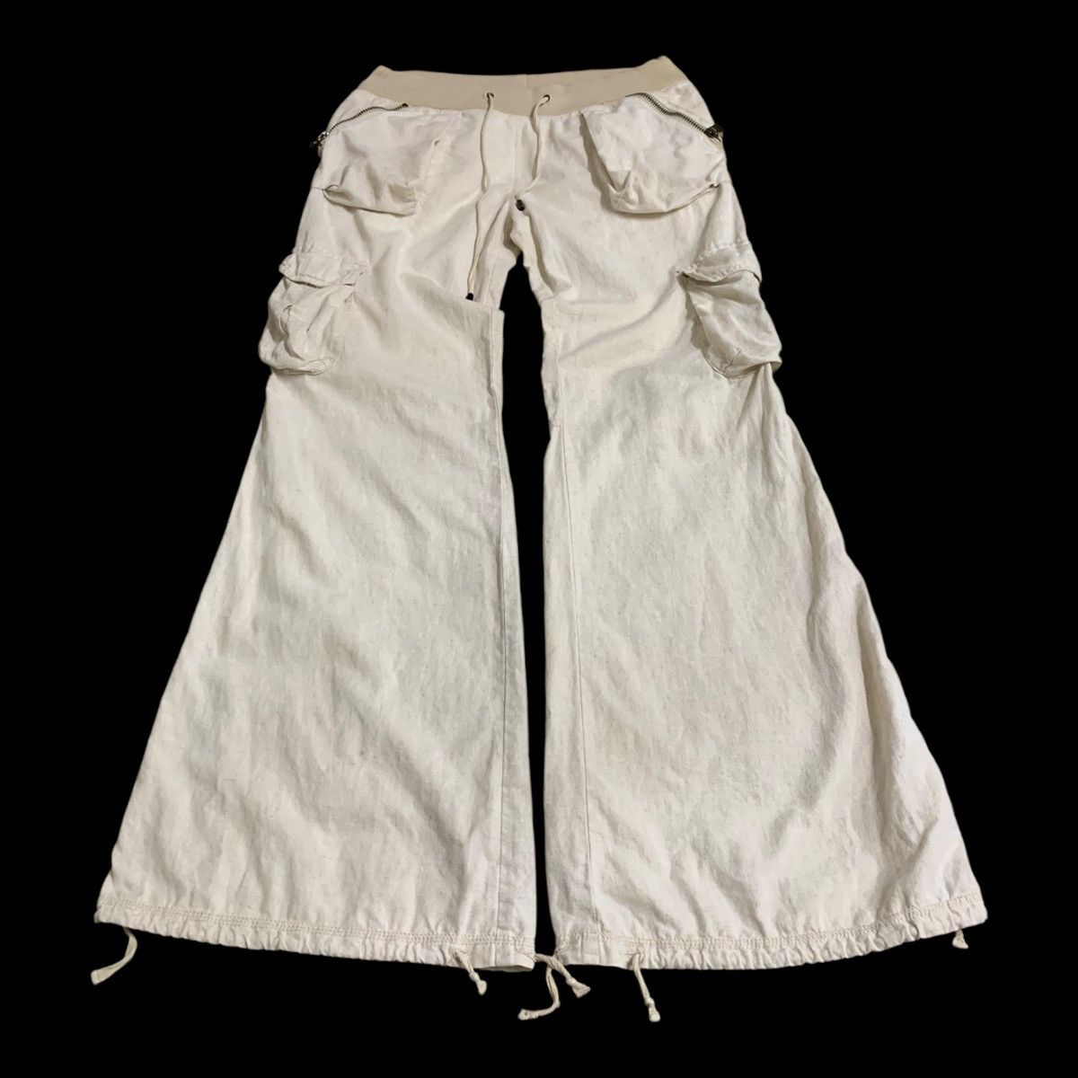 GOA 3D Pocket Flare Cargo Pants Wide Leg Trouser Y2K Style