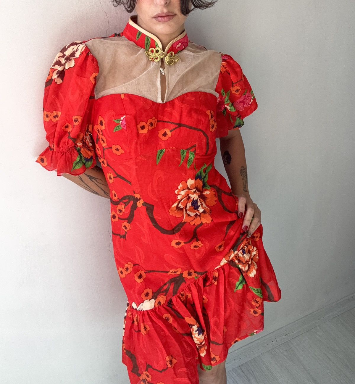 Vintage Asian dress Size M / US 6-8 / IT 42-44 - 4 Thumbnail