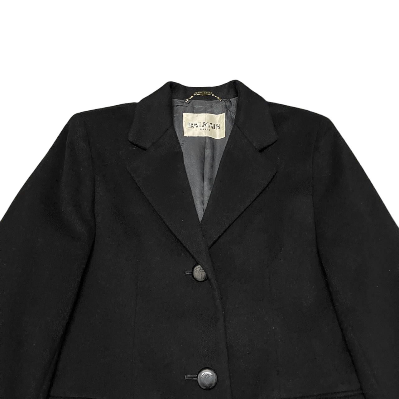 Balmain Vintage Balmain Paris Cashmere 100% Long Coat Size US M / EU 48-50 / 2 - 2 Thumbnail