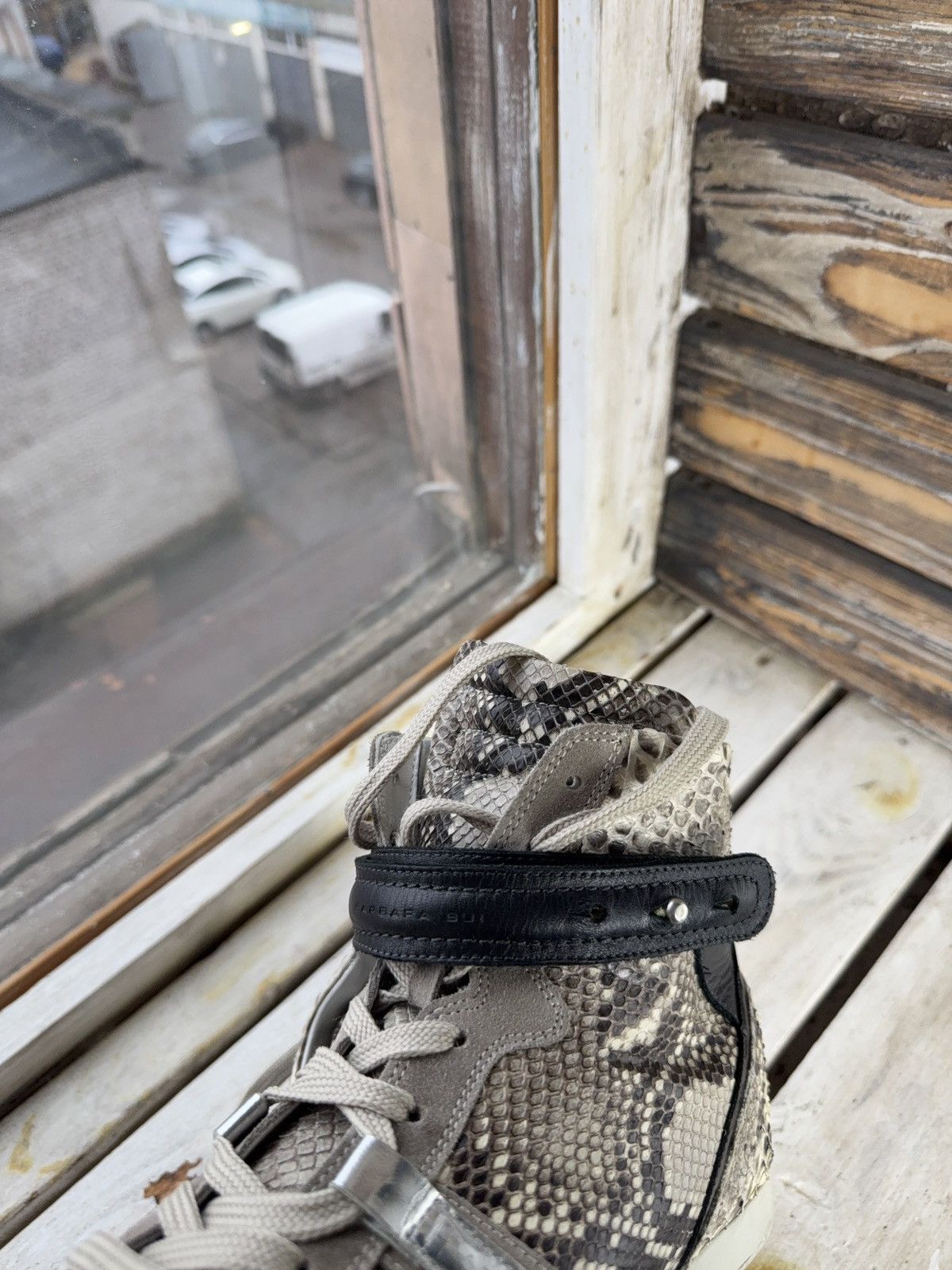 Barbara Bui Luxury Barbara Bui Python Embossed High Top Sneakers Size US 10.5 / IT 40.5 - 17 Thumbnail
