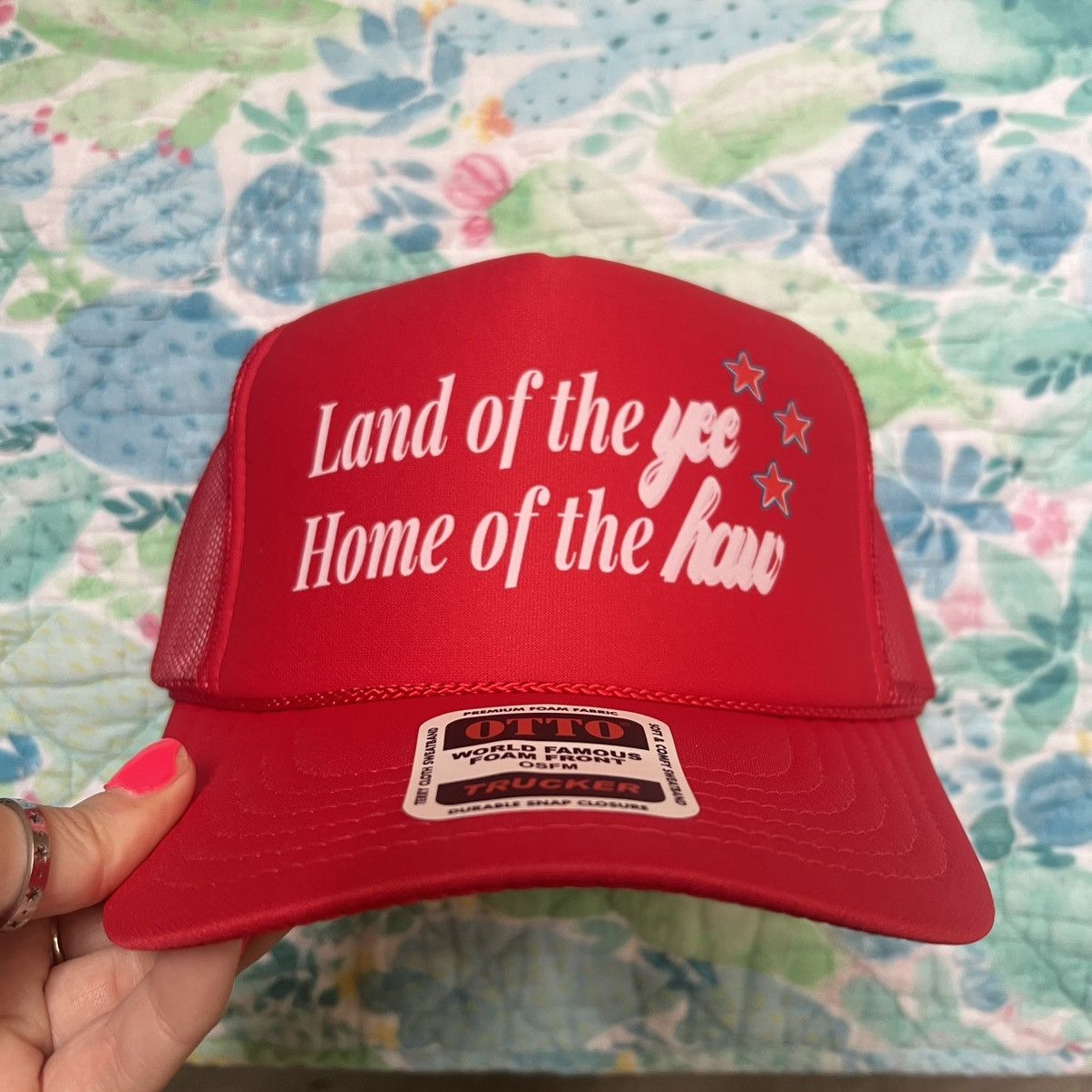 Otto USA Fourth of July country western trucker hat Size ONE SIZE - 1 Thumbnail