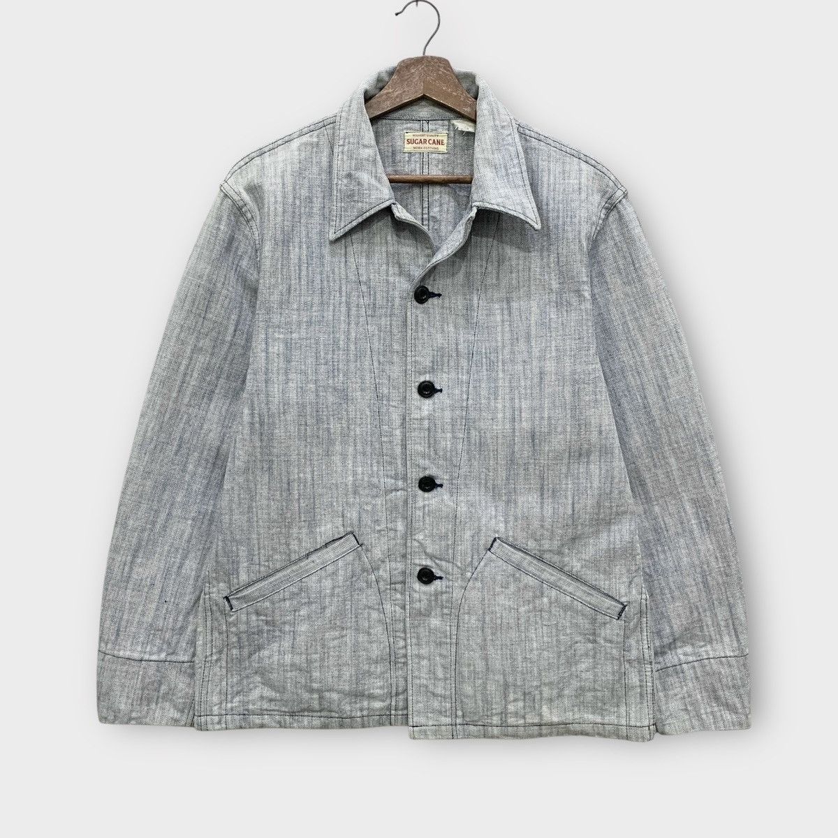 Sugar Cane VINTAGE SUGAR CANE CHORE DENIM JACKET TOYO ENTERPRISE JAPAN Size US M / EU 48-50 / 2 - 1 Thumbnail