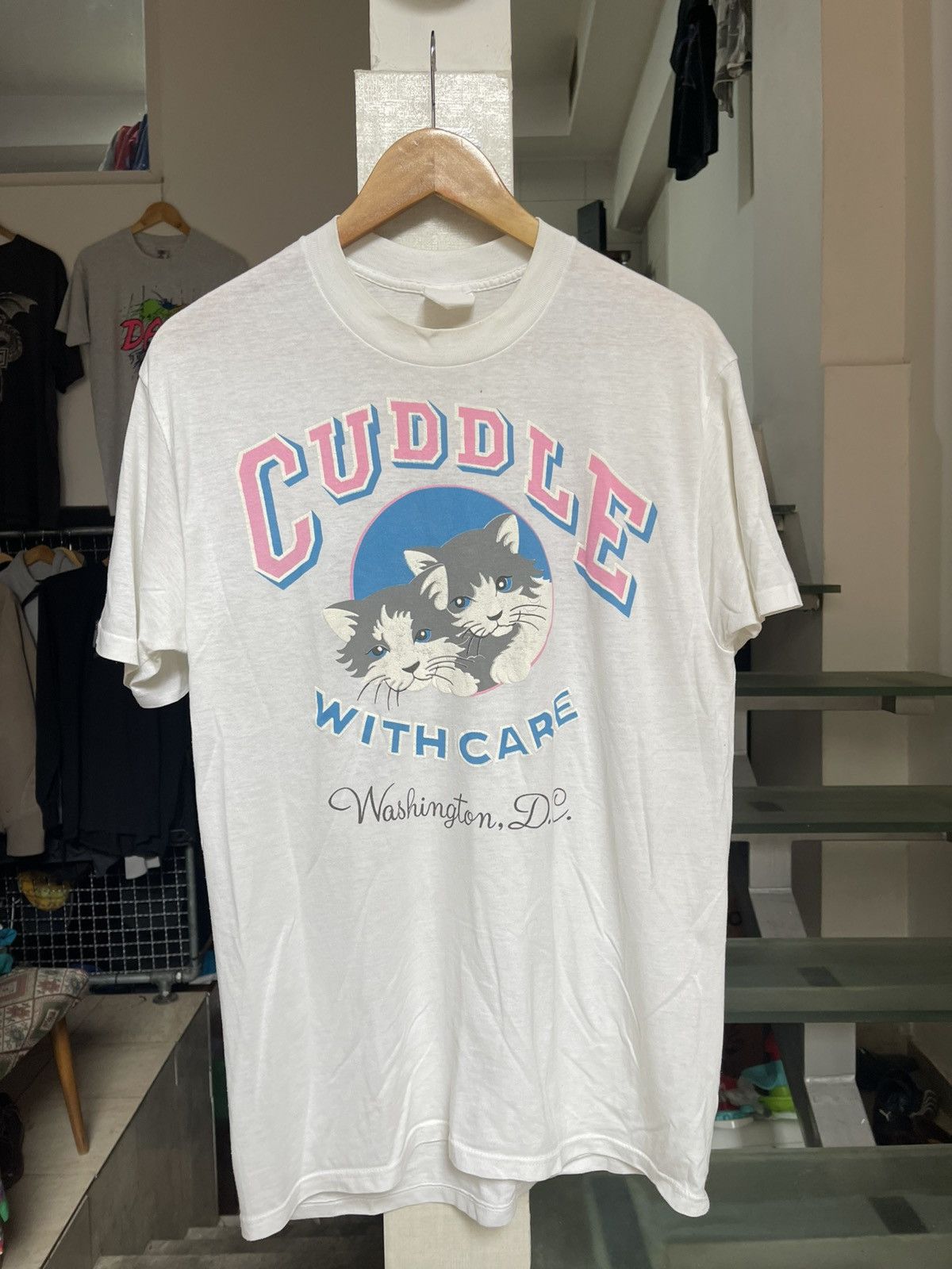 Vintage Vintage Washington DC Cat t shirt 80s Size US XL / EU 56 / 4 - 1 Thumbnail
