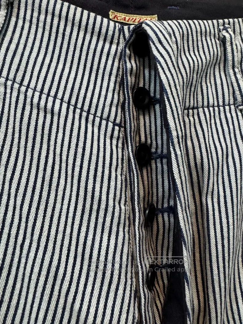 Kapital Kapital Size 0 Striped trousers, antique fabric Size US 30 / EU 46 - 4 Thumbnail