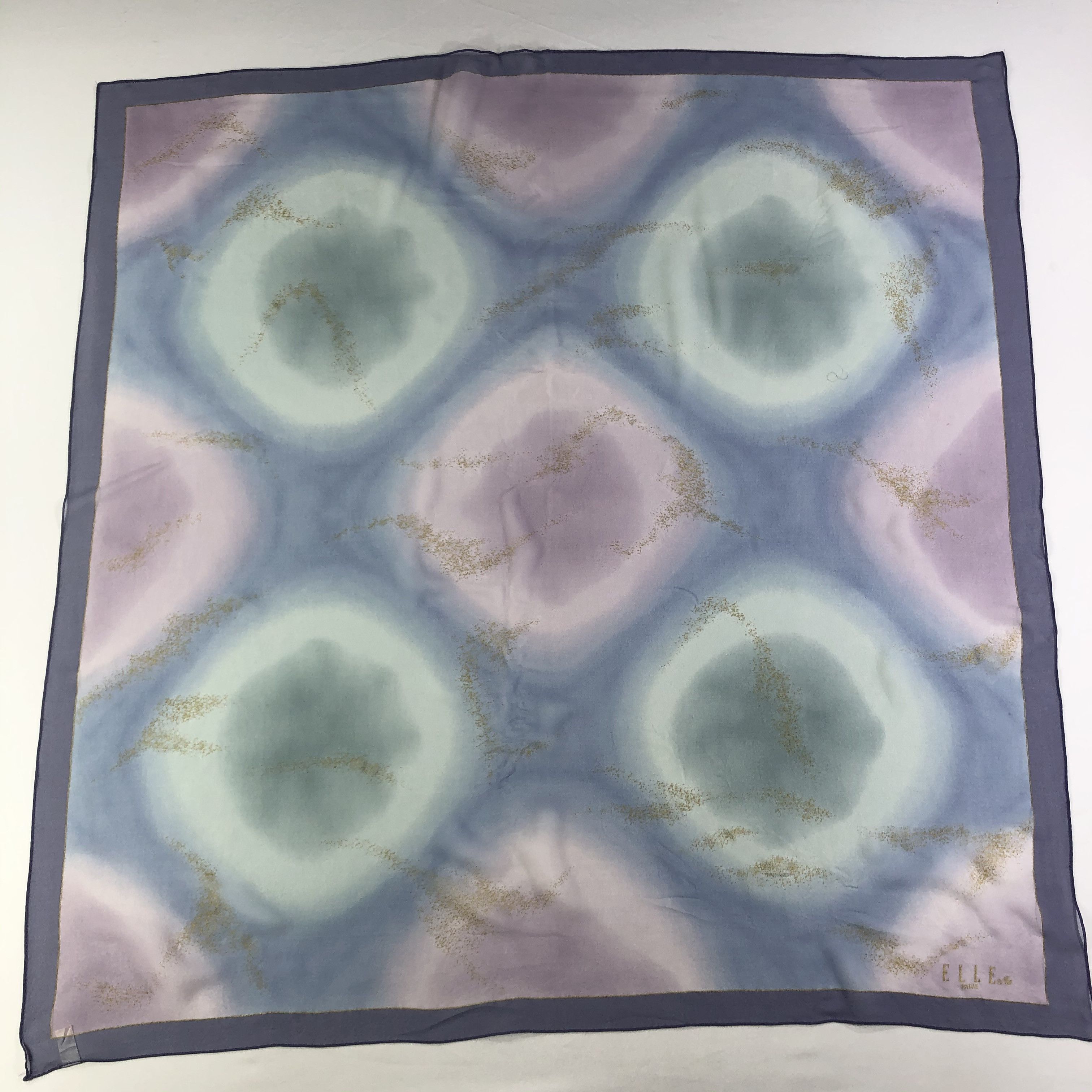 Vintage Vintage Elle Paris Silk Scarf Size ONE SIZE - 2 Thumbnail