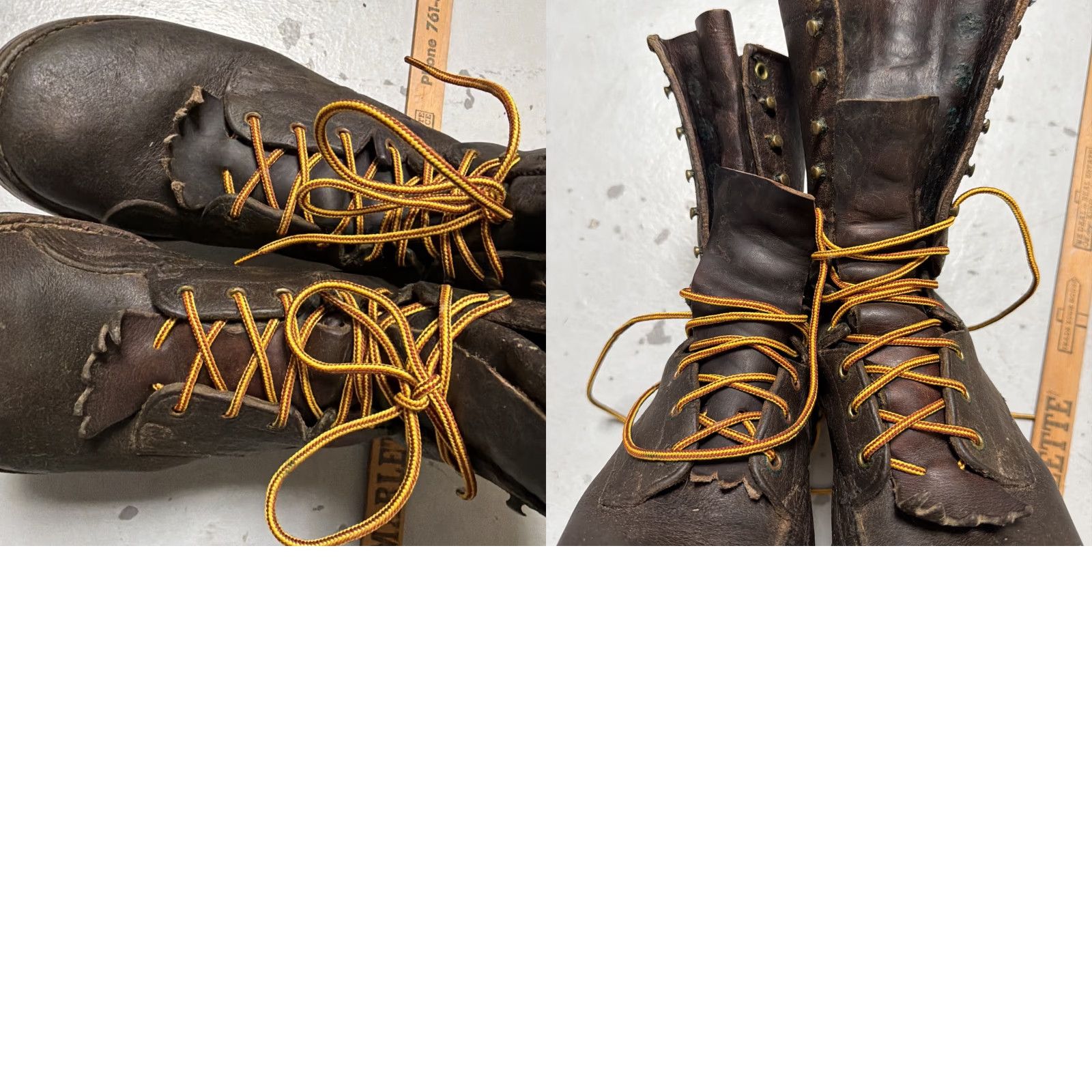 Vintage Whites Boots Made In USA Men’s 9.5 Boots Leather Brown USA Western Workwear 9.5 Mens Size US 10 / EU 43 - 9 Thumbnail