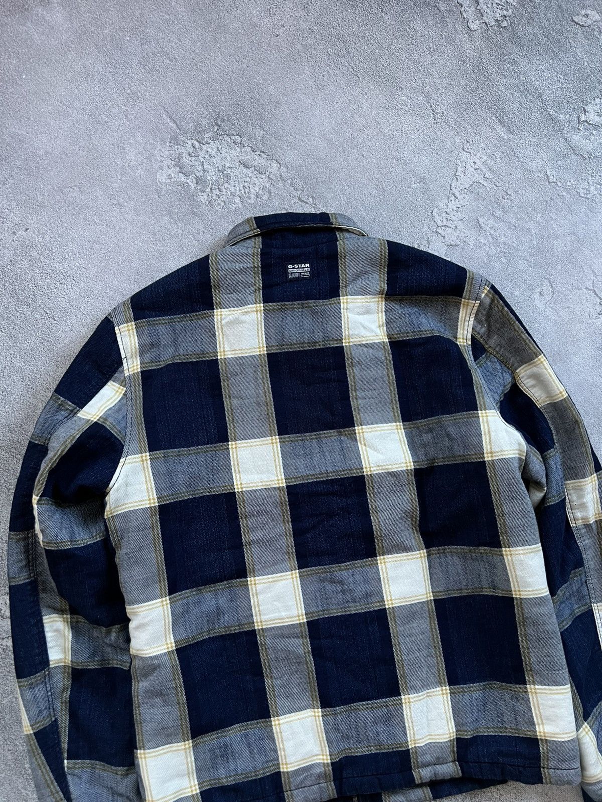 G-Star Men’s G-Star Raw Overshirt Zip Jacket Plaid Bomber Size M Size US M / EU 48-50 / 2 - 5 Thumbnail