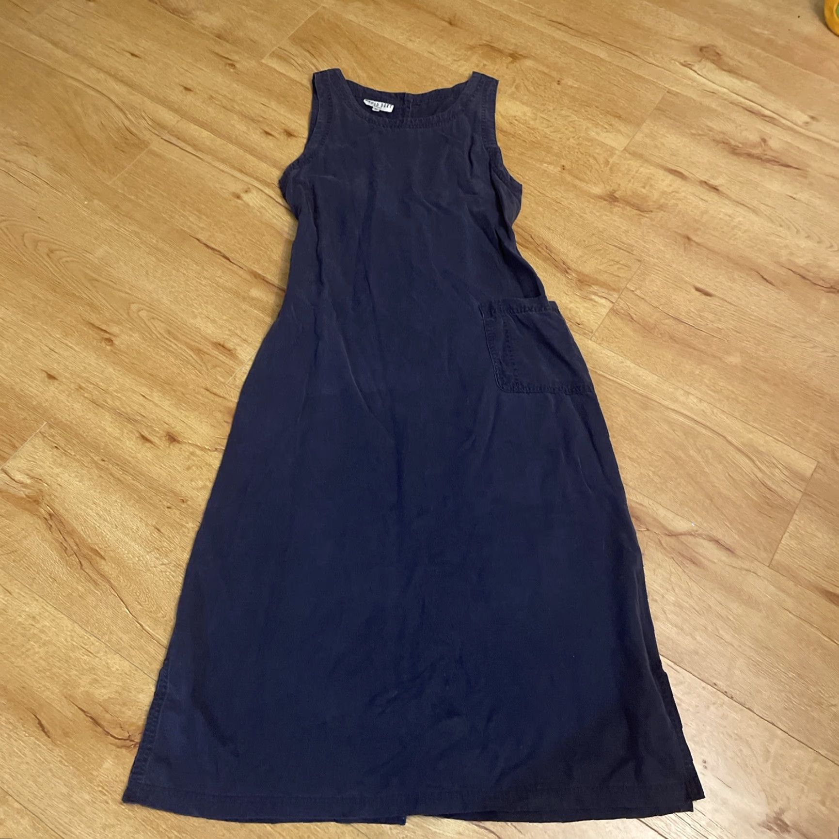 Vintage VINTAGE David Dart Maxi Shirt Dress Long Blue Pocket Button Up Back Modest Y2K Boho Shirt Dress Womens M Blue Bohemian Vestment Size M / US 6-8 / IT 42-44 - 5 Thumbnail