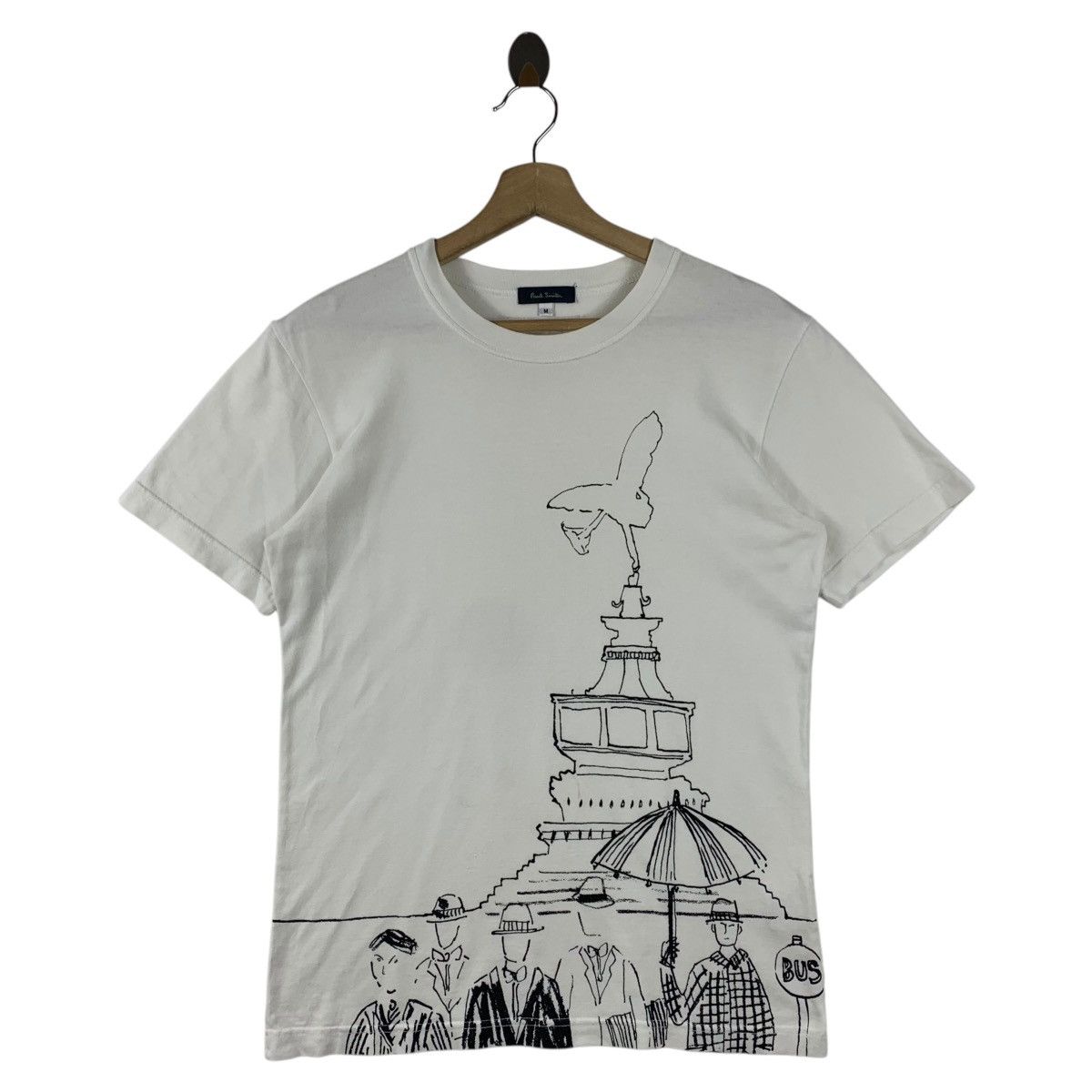 Paul Smith × Vintage Vintage PAUL SMITH a walk through london tshirt series Size US M / EU 48-50 / 2 - 1 Thumbnail