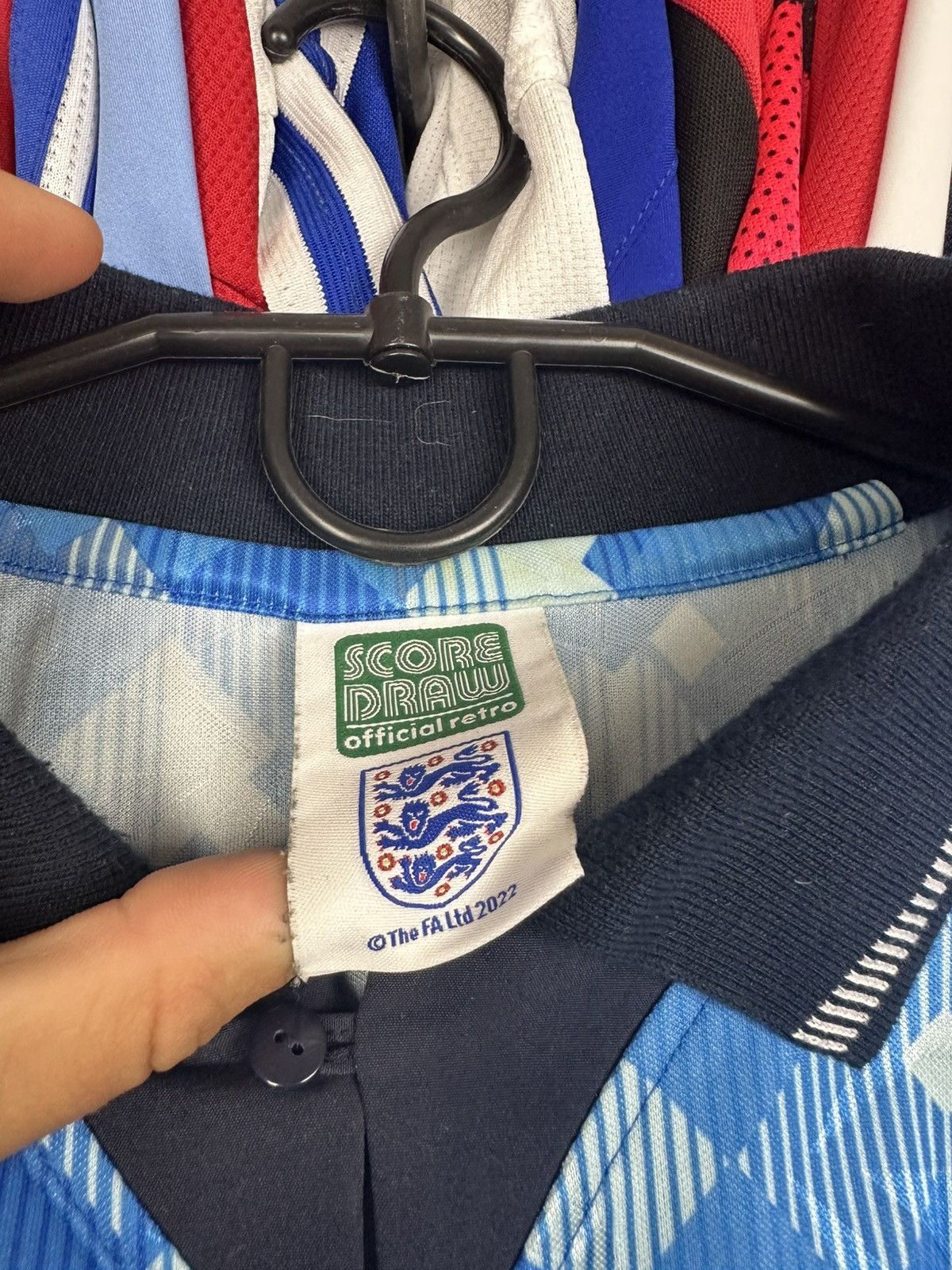 Other Engalnd 1990/92 Third Football Shirt Score Draw Jersey Size US M / EU 48-50 / 2 - 6 Thumbnail