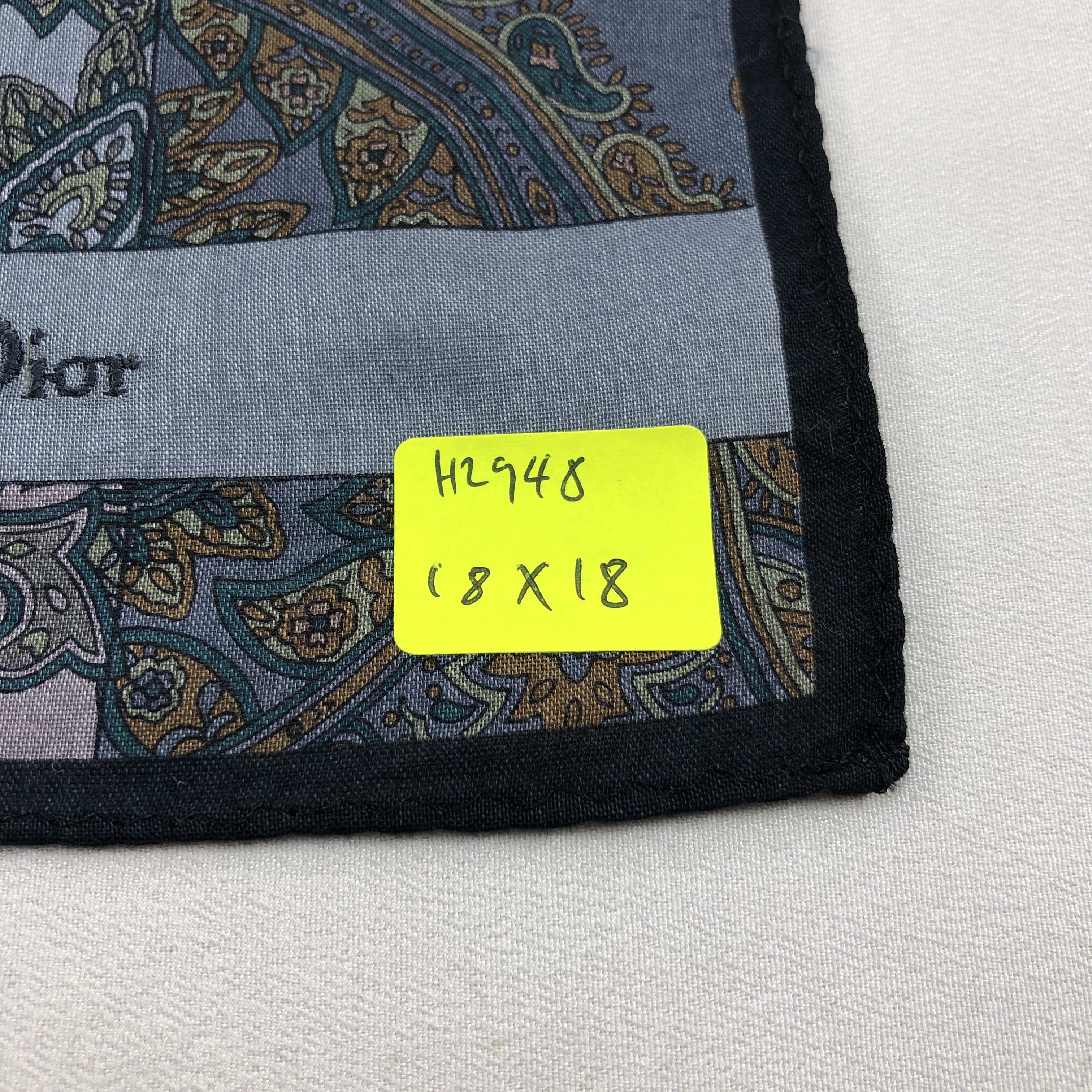 Christian Dior Monsieur Christian Dior Handkerchief Neckerchief Bandana H2948 Size ONE SIZE - 5 Thumbnail