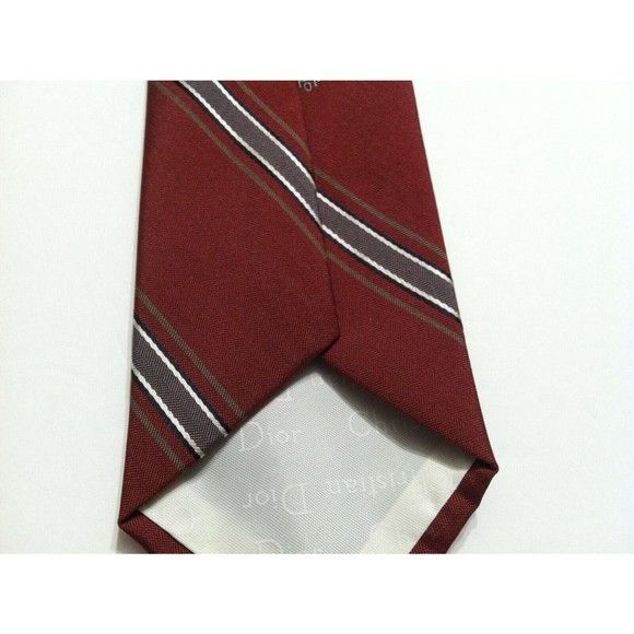 Christian Dior Monsieur CHRISTIAN DIOR VINTAGE MENS 95%POLYESTER 5%SILK TIE WIDTH:3" Size ONE SIZE - 3 Thumbnail