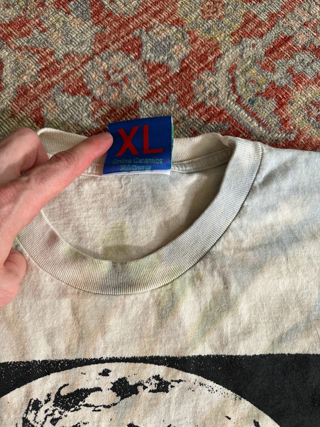 Online Ceramics Earth Moon Logo Tie Dyed and Stonewashed Tee Size US XL / EU 56 / 4 - 3 Thumbnail
