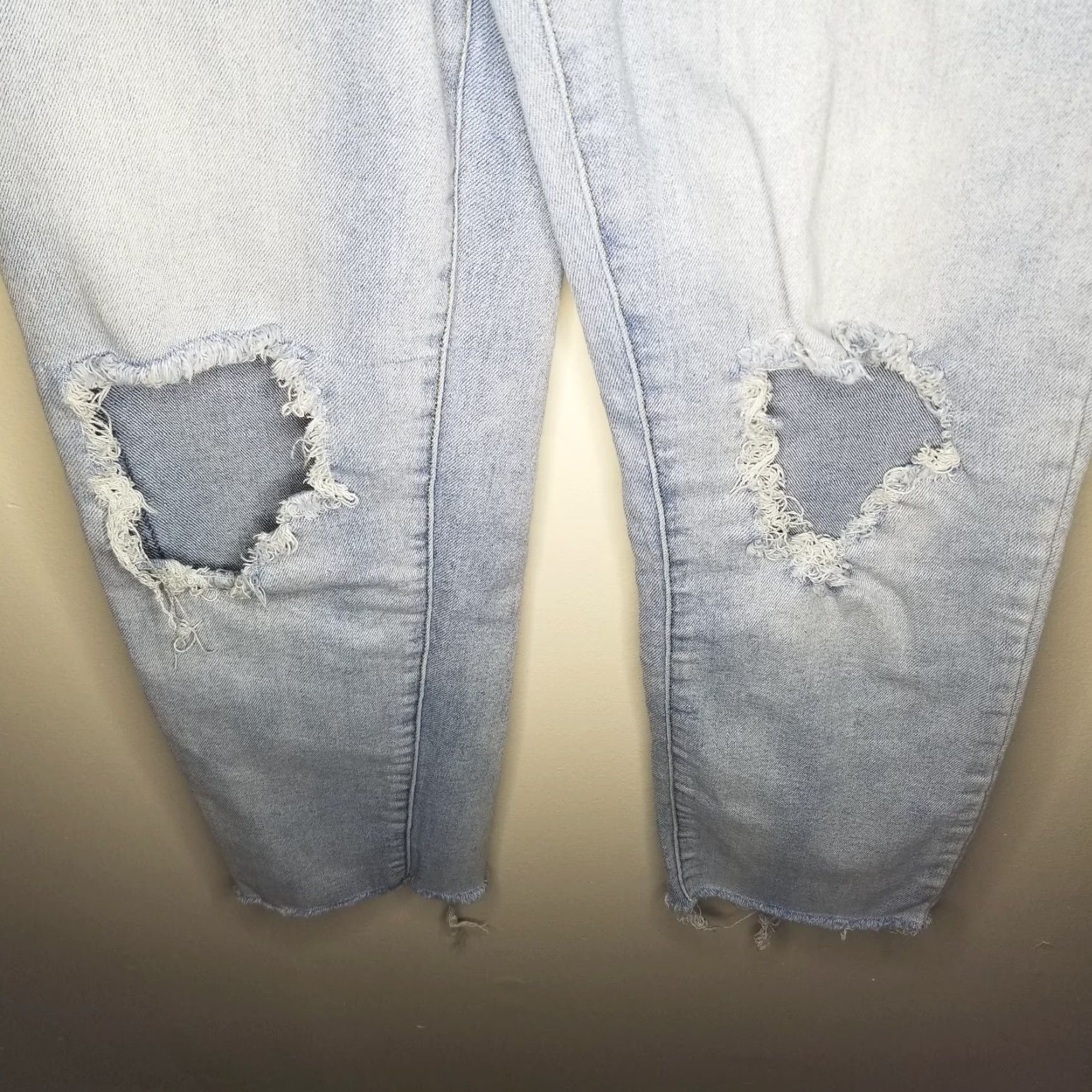 Rsq RSQ Jeans Womens Jeans Size 7 High Rise Straight Leg Blue Ripped Cutoff 28" Waist 26.5" Inseam Women Size 28" / US 6 / IT 42 - 3 Thumbnail