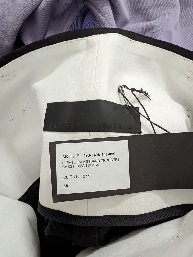 Haider Ackermann Haider Ackermann Men's and women's high-waisted wide-leg s Size 35" - 4 Thumbnail