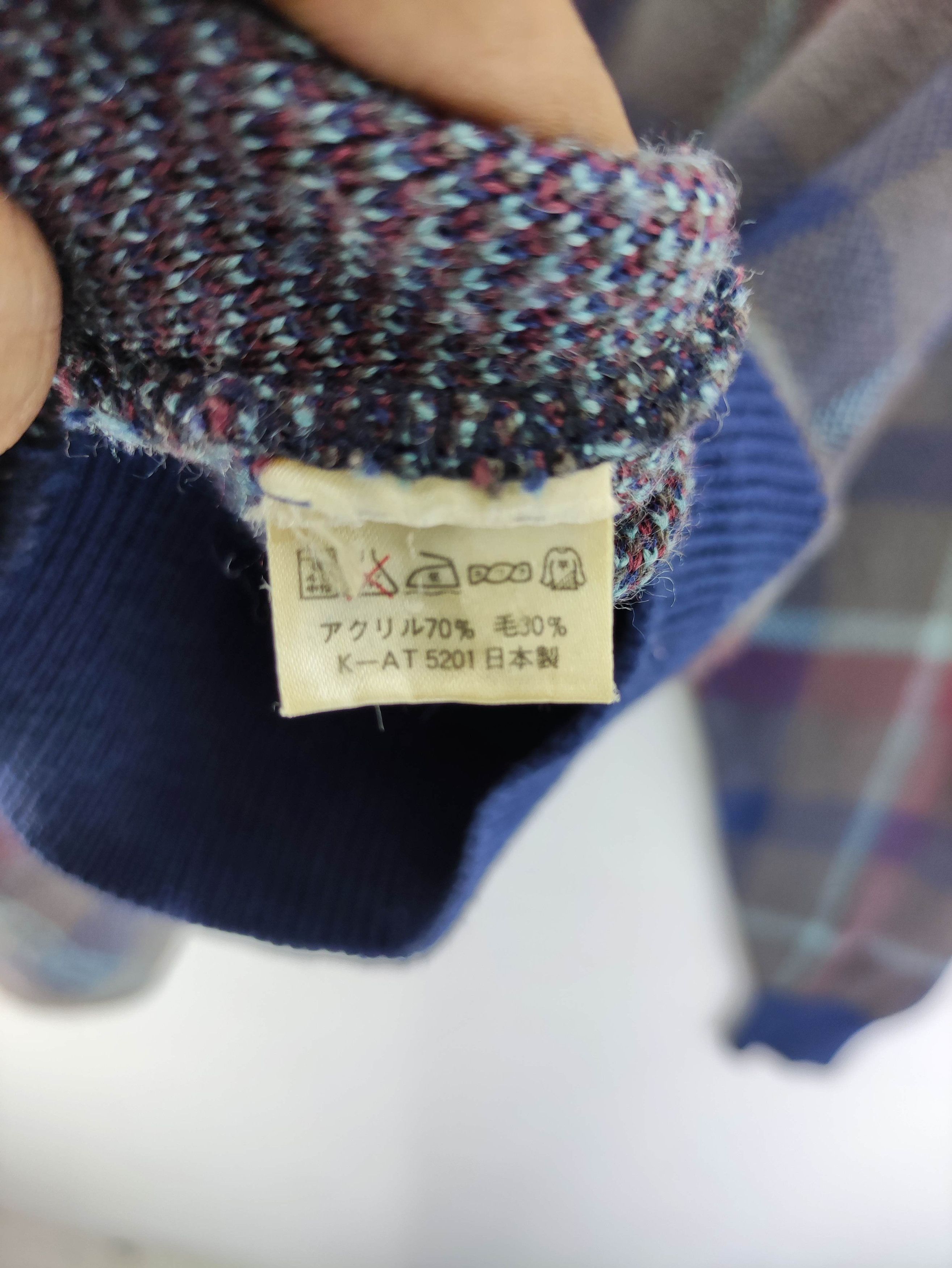 Japanese Brand Vintage Curio Sity Wool V-neck Sweatshirt Jumper Size US L / EU 52-54 / 3 - 3 Thumbnail