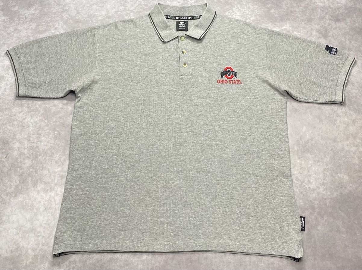 Starter 90’s Vintage Starter Ohio State Buckeyes Polo Shirt Size US L / EU 52-54 / 3 - 1 Thumbnail