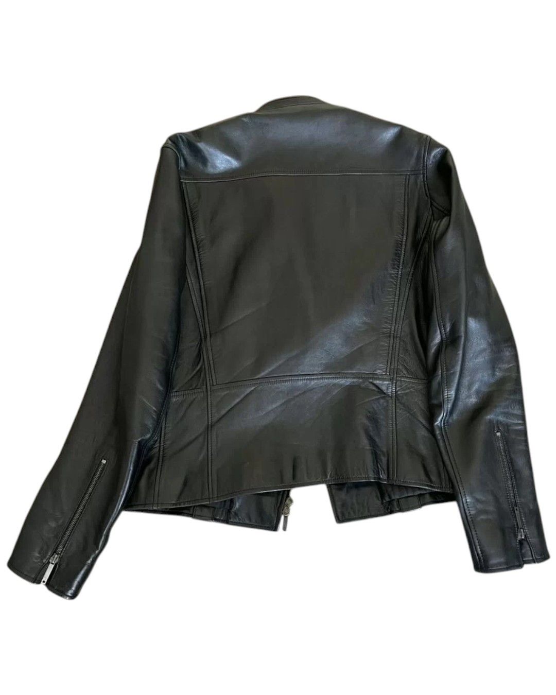 Yves Saint Laurent 90'S ARCHIVE BY HEDI SLIMANE CAFE RACER LEATHER BIKER JACKET Size US M / EU 48-50 / 2 - 2 Thumbnail
