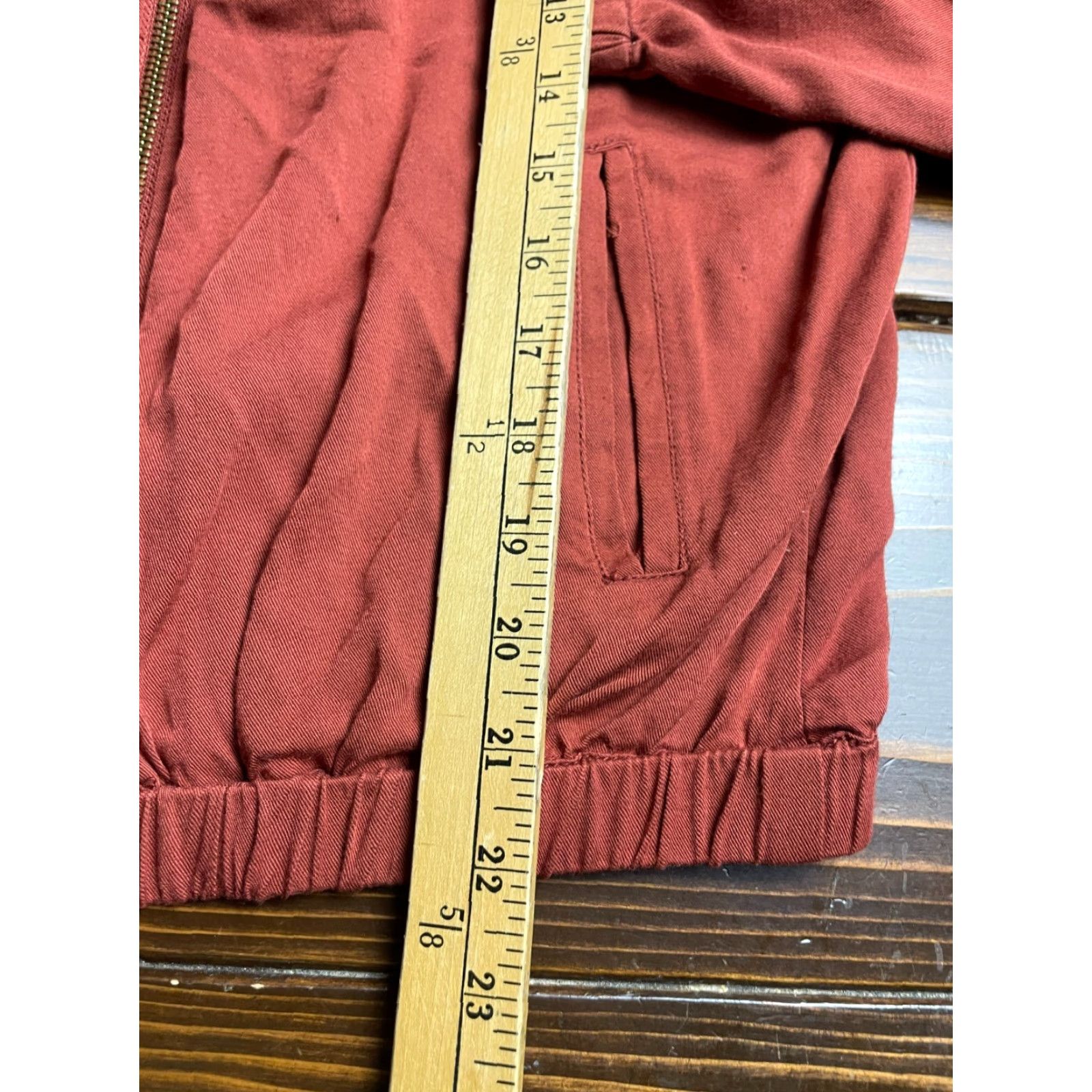 Vintage Maurices Sweater Women's Size Small Rusty Red Full Zip Pocket Casual Womens Regular Fit Knit Shirt? Size S / US 4 / IT 40 - 5 Thumbnail
