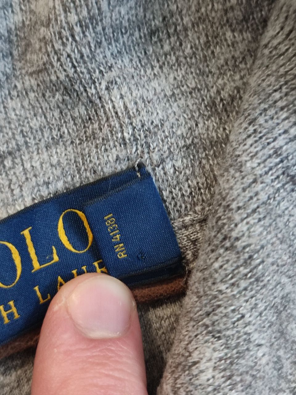 Polo Ralph Lauren POLO RALPH LAUREN Shawl-collar cotton knit sweater Size M Size US M / EU 48-50 / 2 - 12 Thumbnail