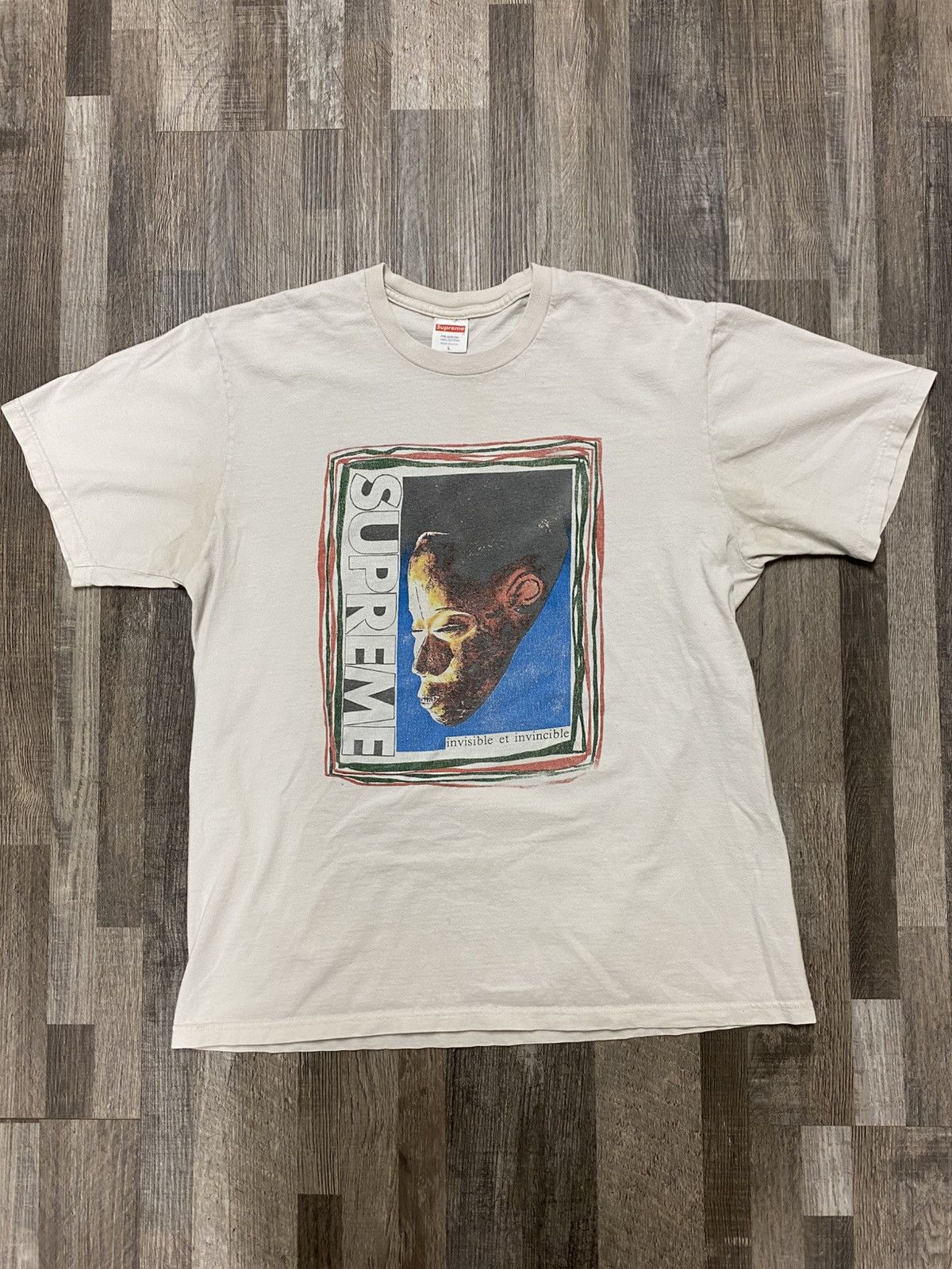 Supreme Supreme Invisible et Invincible Face Mask Tee T Shirt Rare Size US L / EU 52-54 / 3 - 1 Thumbnail
