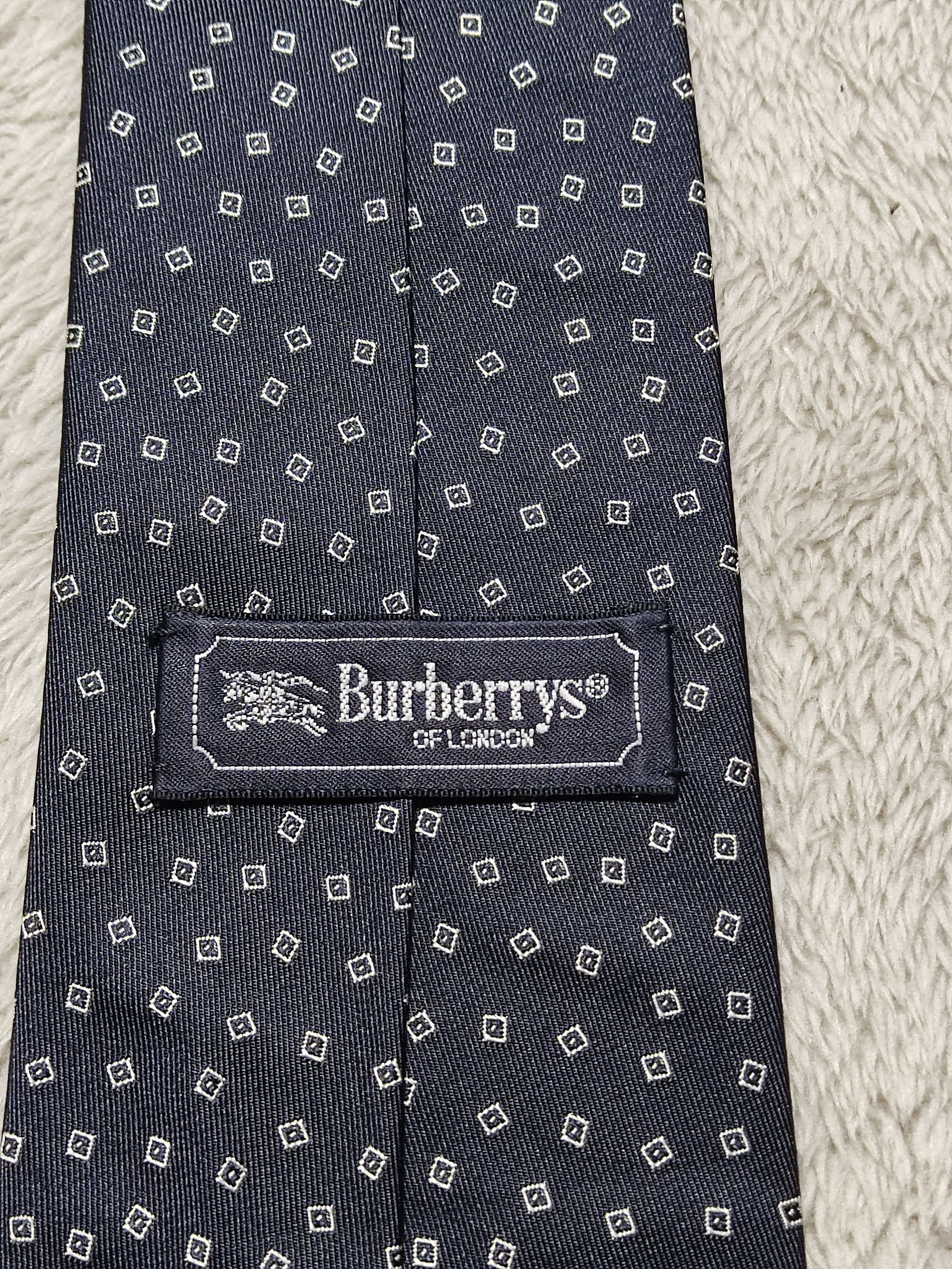 Burberry Vintage 2 bundle BURBERRYS Striped/Geometric Silk Tie Size ONE SIZE - 6 Thumbnail