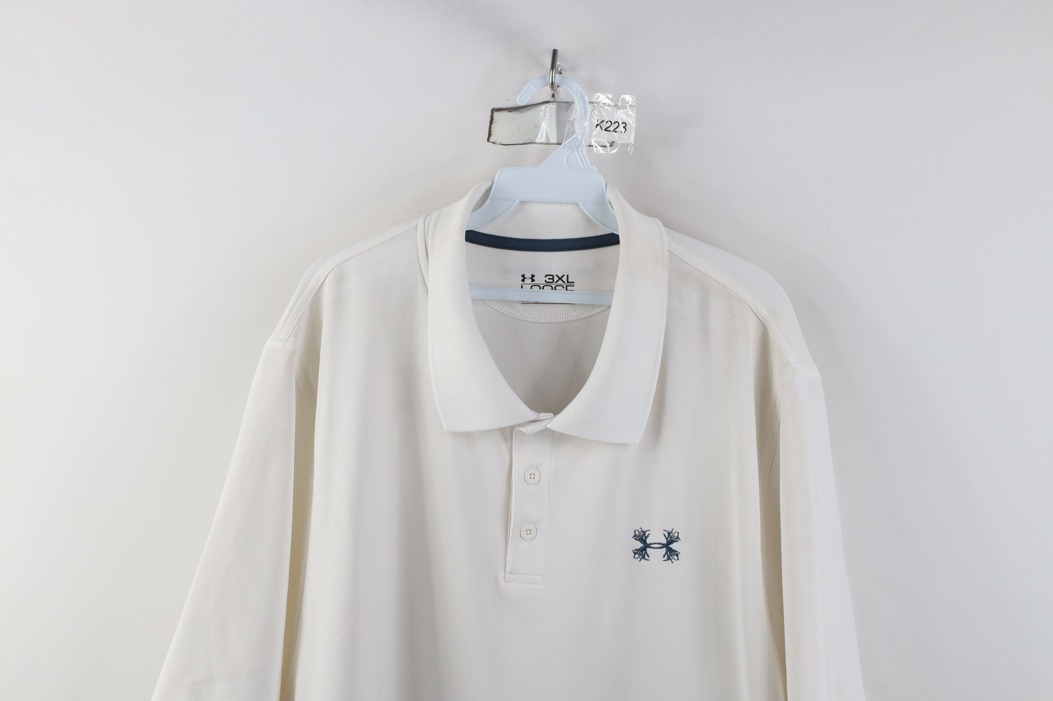Under Armour Under Armour Hunting Antler Logo Golf Polo Shirt White Size US XXL / EU 58 / 5 - 2 Thumbnail