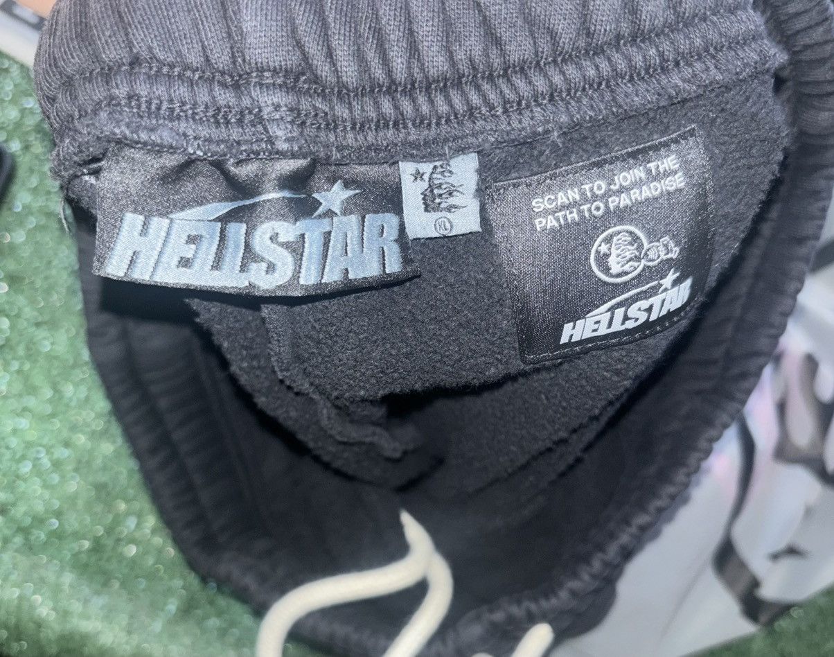 HELLSTAR Hellstar Black Purple Red Flame Shorts Size US 34 / EU 50 - 4 Thumbnail