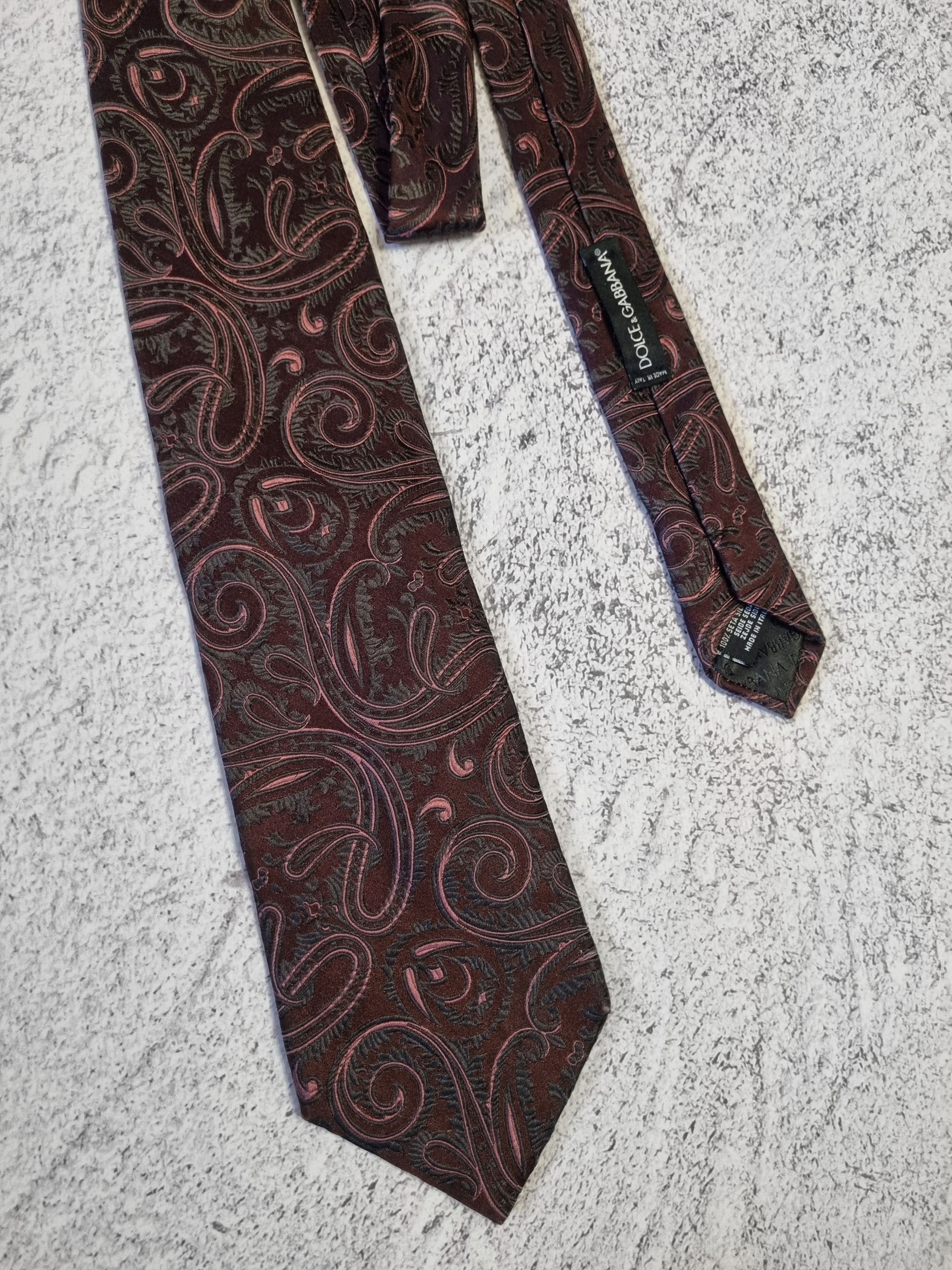 Dolce & Gabbana Amazing Dolce & Gabbana Abstract Silk Tie Size ONE SIZE - 3 Thumbnail