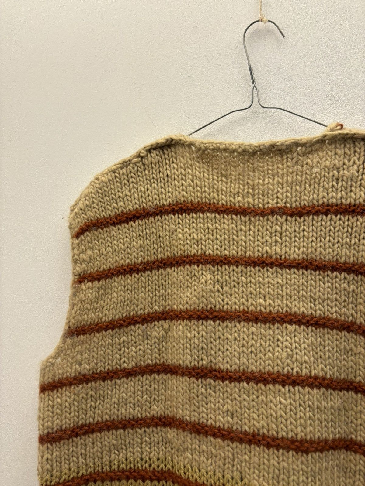 Handmade × Japanese Brand Vintage Wool Handknitted Stripper Vest Size US M / EU 48-50 / 2 - 6 Thumbnail