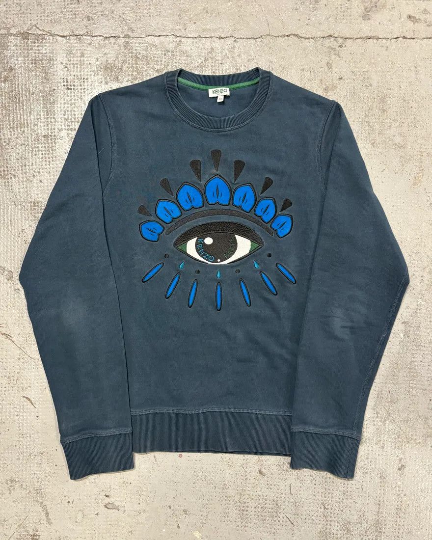 Kenzo Kenzo Blue Eye Sweater Size US S / EU 44-46 / 1 - 1 Thumbnail