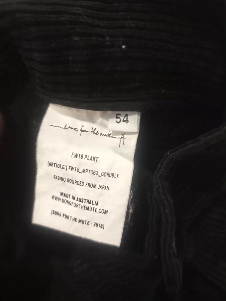 Song For The Mute Song For The Mute corduroy pant4 Size US 38 / EU 54 - 4 Thumbnail