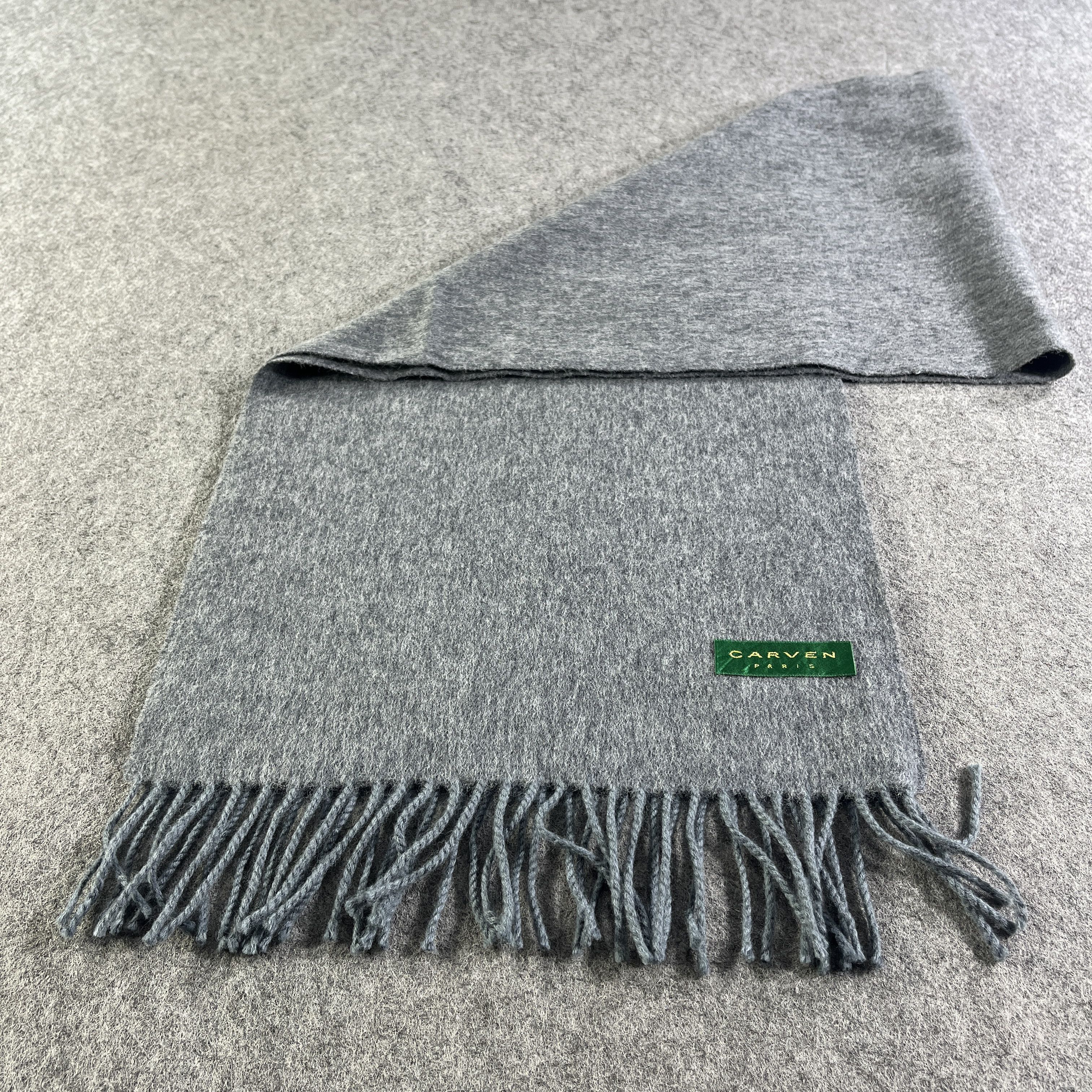 Carven × Vintage Carven Plain Scarf / Muffler / Neckwear T824 Size ONE SIZE - 4 Thumbnail