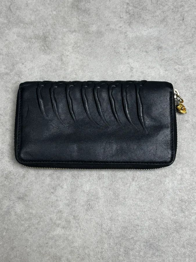 Alexander McQueen Alexander McQueen Black Spine & Skull Leather Wallet Size ONE SIZE - 4 Thumbnail