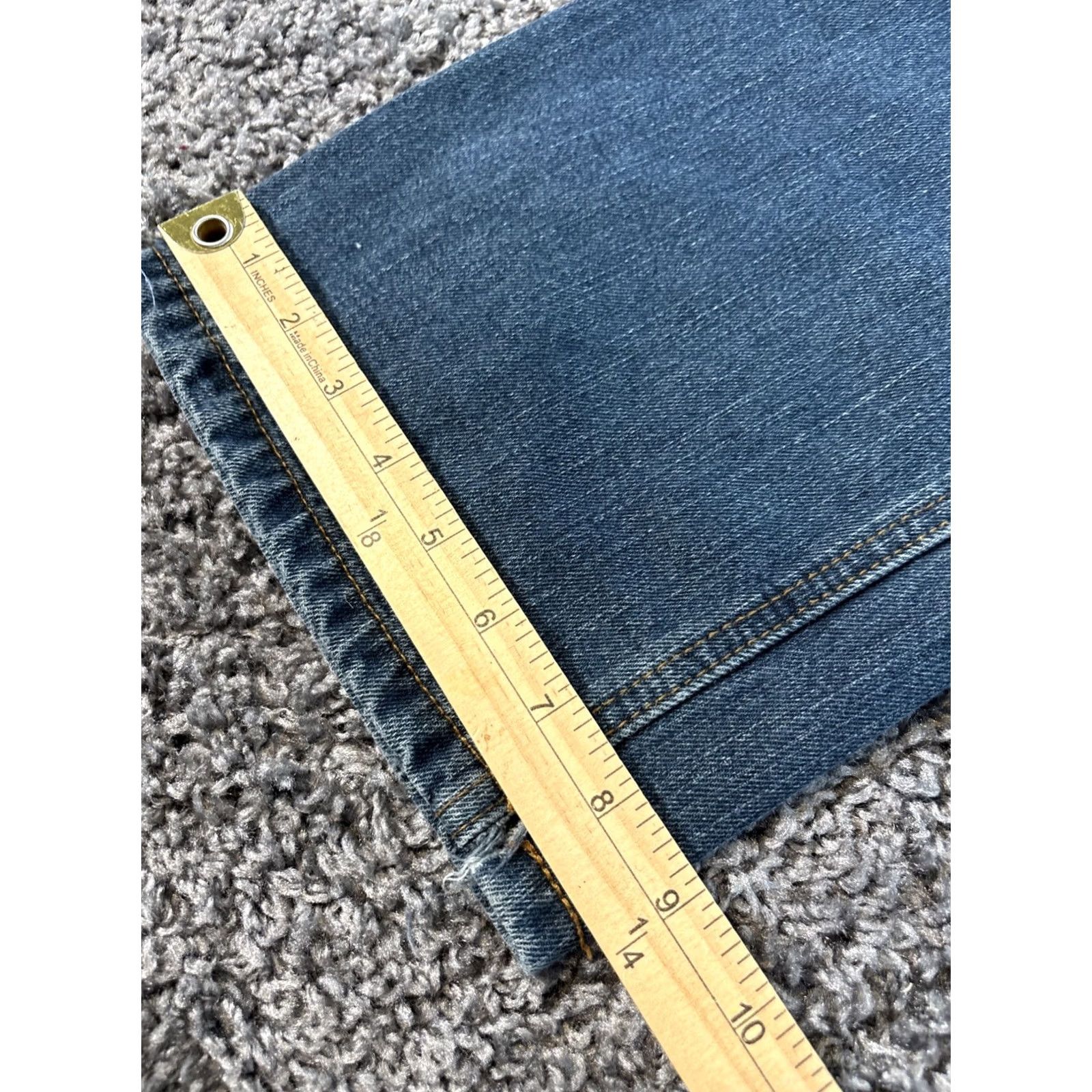 Phat Farm VINTAGE Phat Farm Jeans Mens 34x28 Baggy Dark Wash Embroidered Distressed 90s Mens Size US 34 / EU 50 - 4 Thumbnail